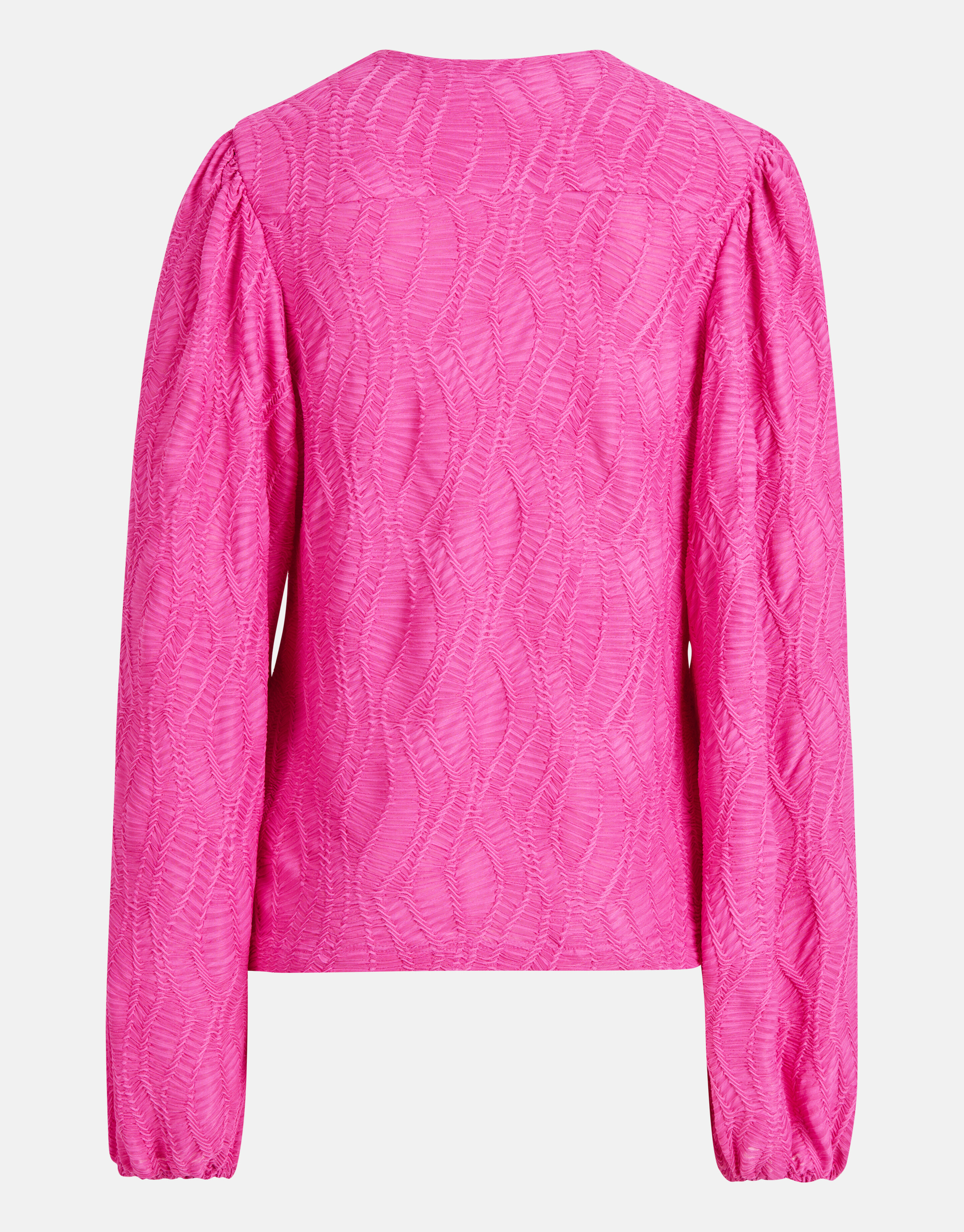 Texturiertes Top mit V-Ausschnitt Rosa SHOEBY WOMEN