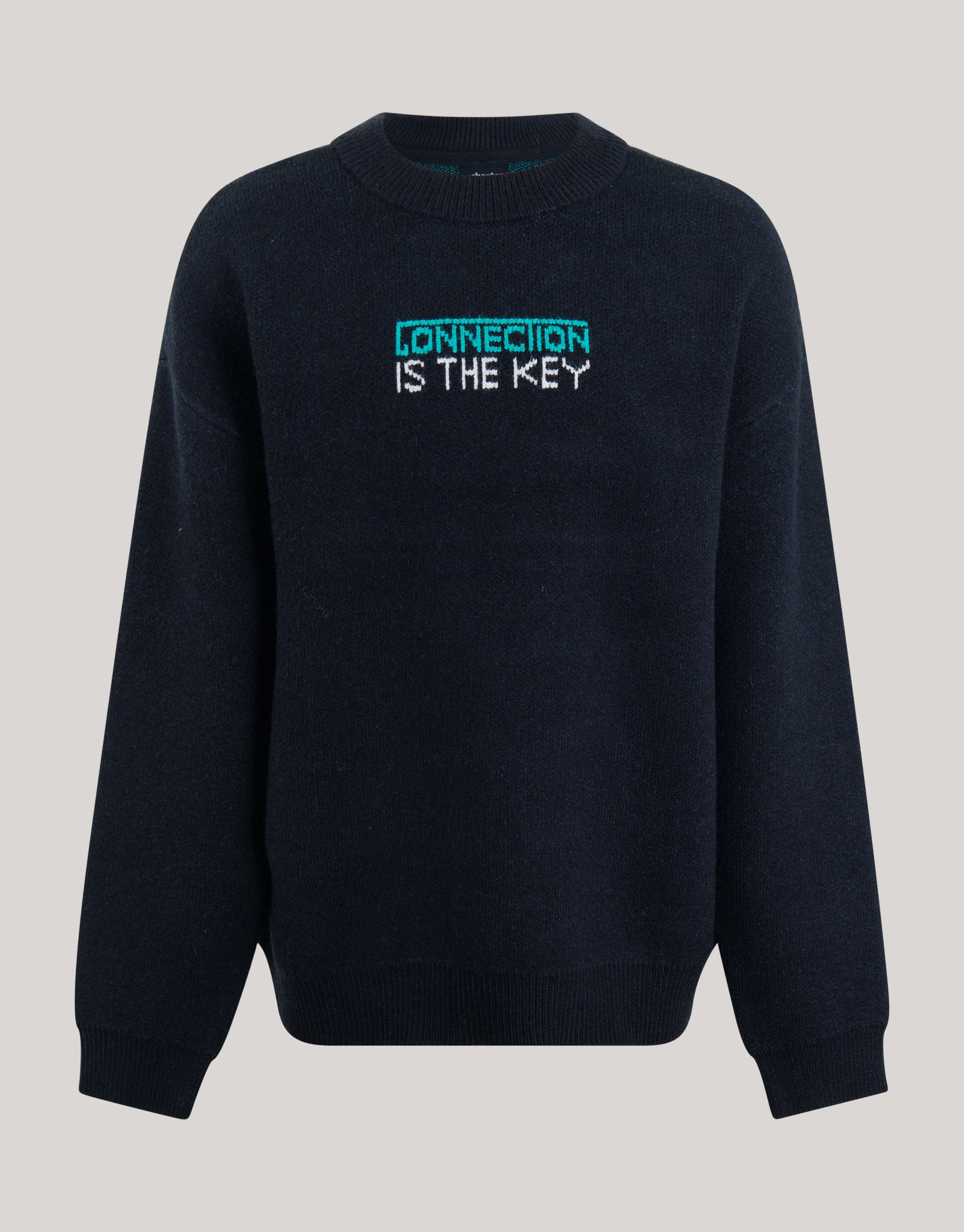 Textdruck Pullover Schwarz SHOEBY BOYS