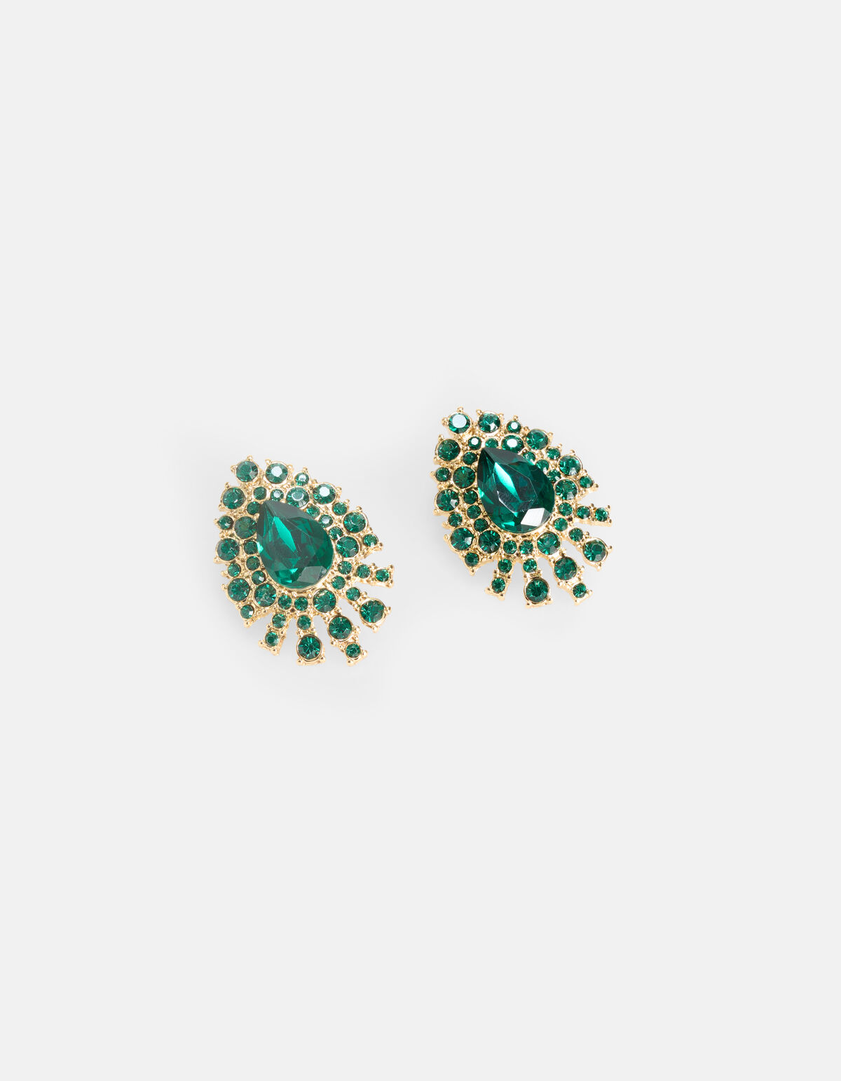 Grüne Vintage-Ohrringe SHOEBY ACCESSOIRES