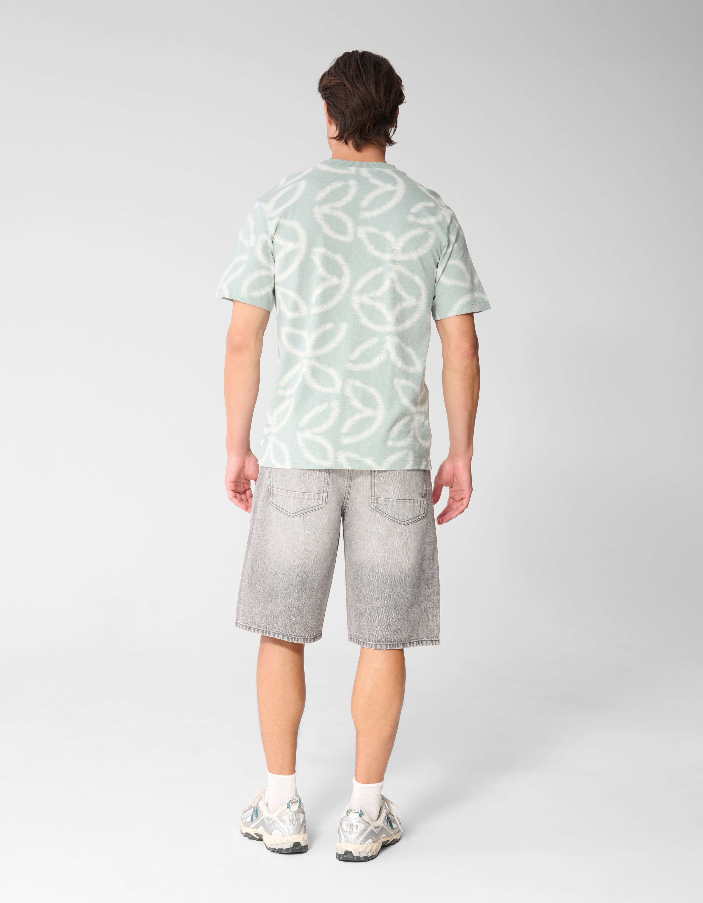All Over Logo T-Shirt Hellgr&uuml;n SHOEBY MEN