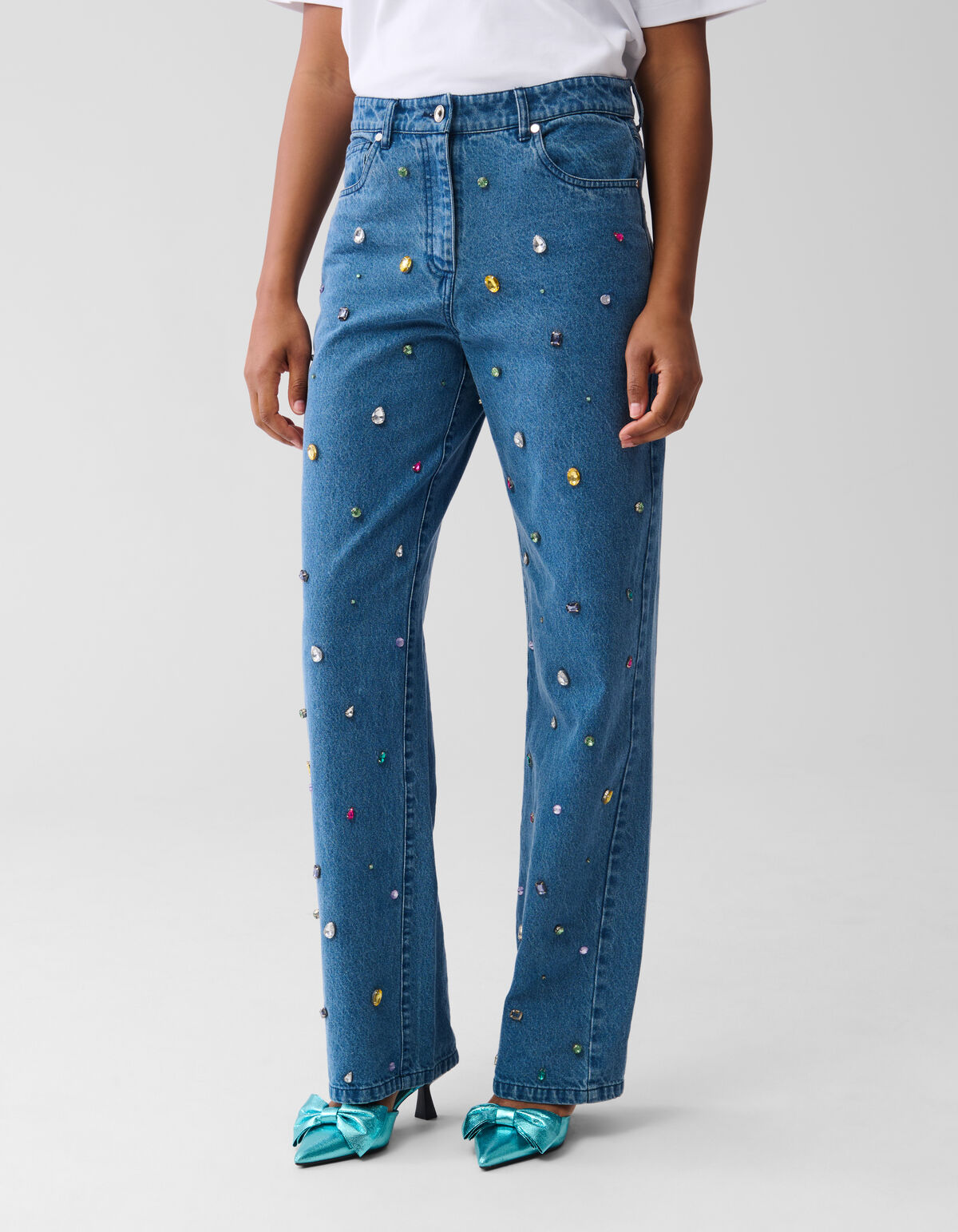 Stone Weit geschnittene Jeans Mediumstone SHOEBY WOMEN