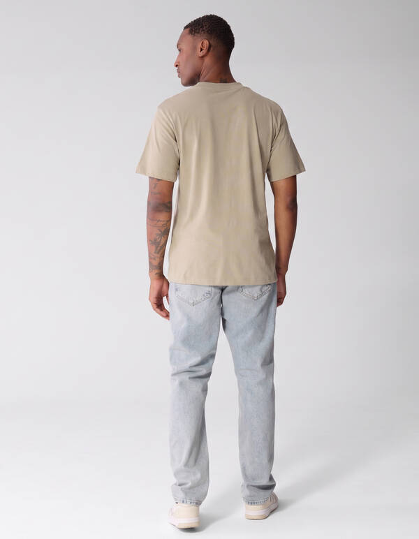 Einfarbiges T-Shirt Beige SHOEBY MEN