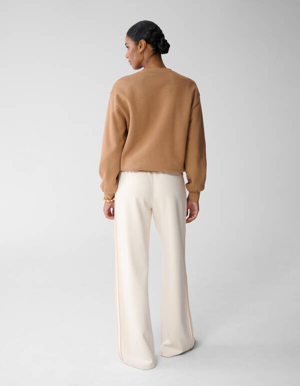 Oversized-College-Pullover Braun Von Fred SHOEBY WOMEN