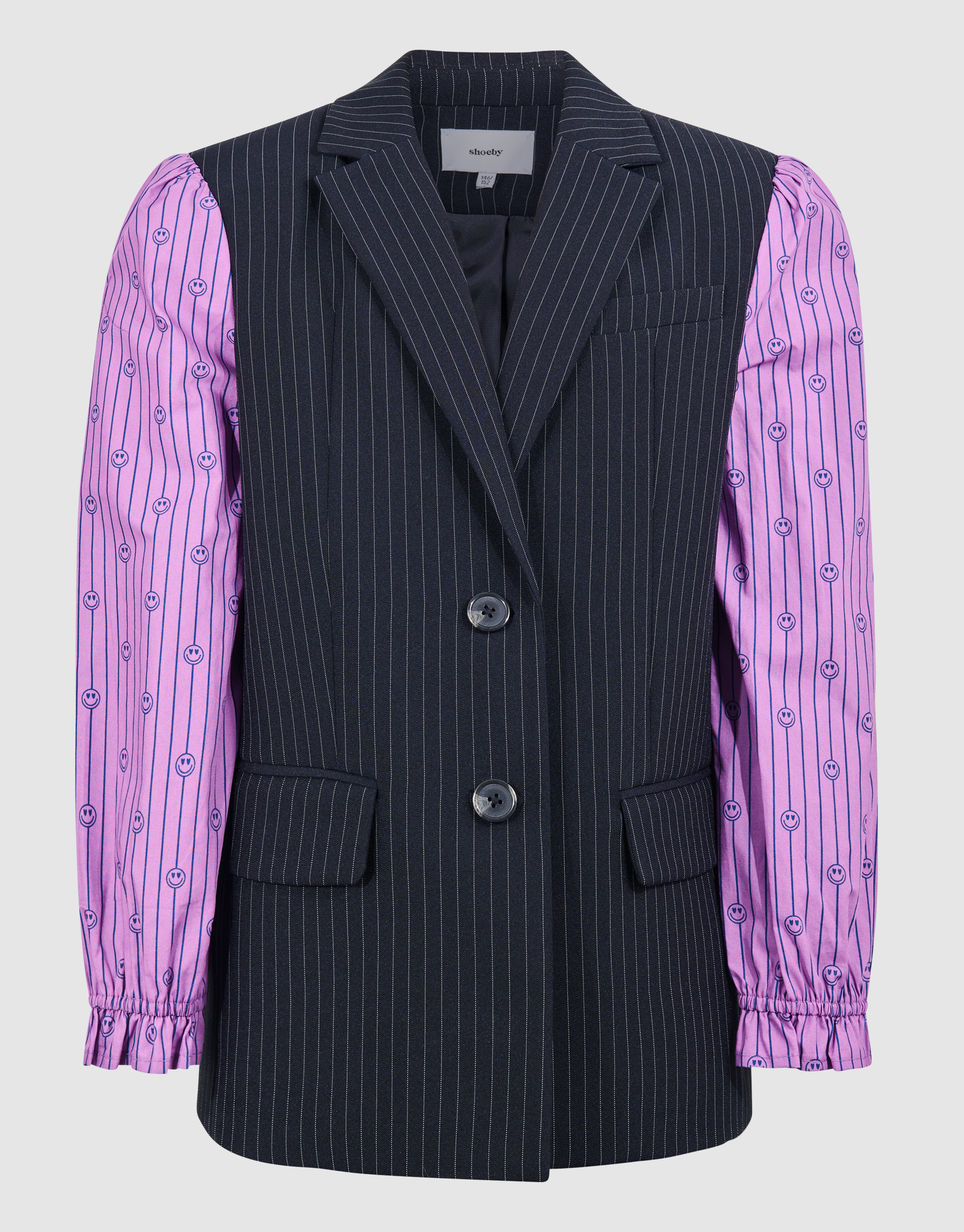 Smiley Nadelstreifenblazer Dunkelblau SHOEBY GIRLS
