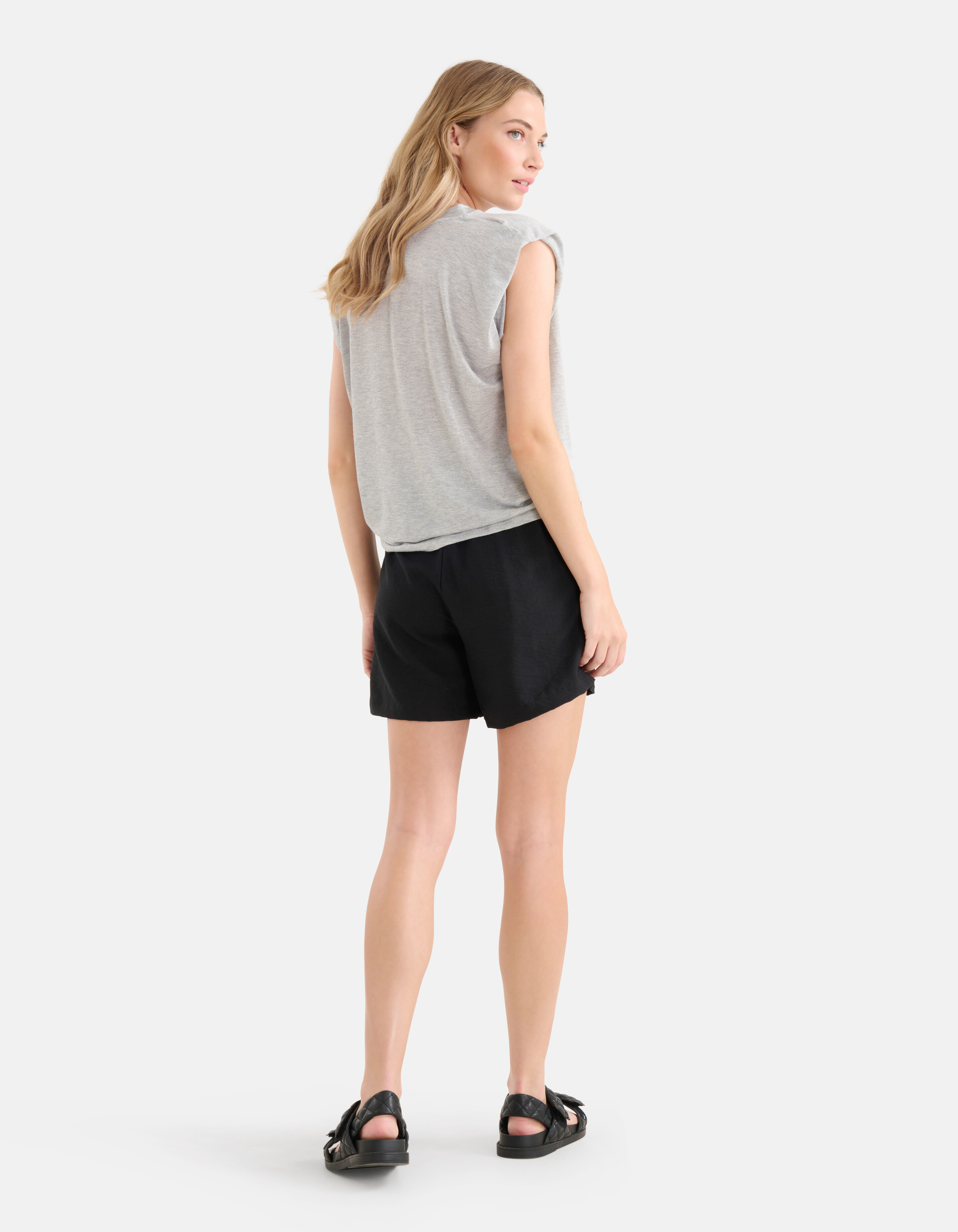 Glitzer-T-Shirt Grau SHOEBY WOMEN