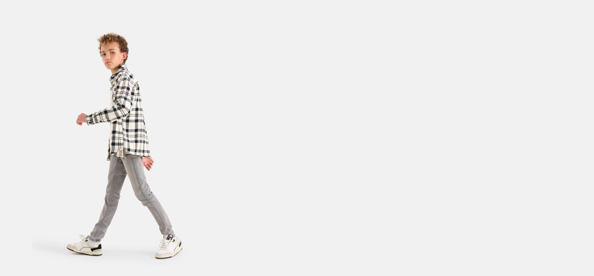 Ruiten Overshirt Zwart/Wit SHOEBY BOYS