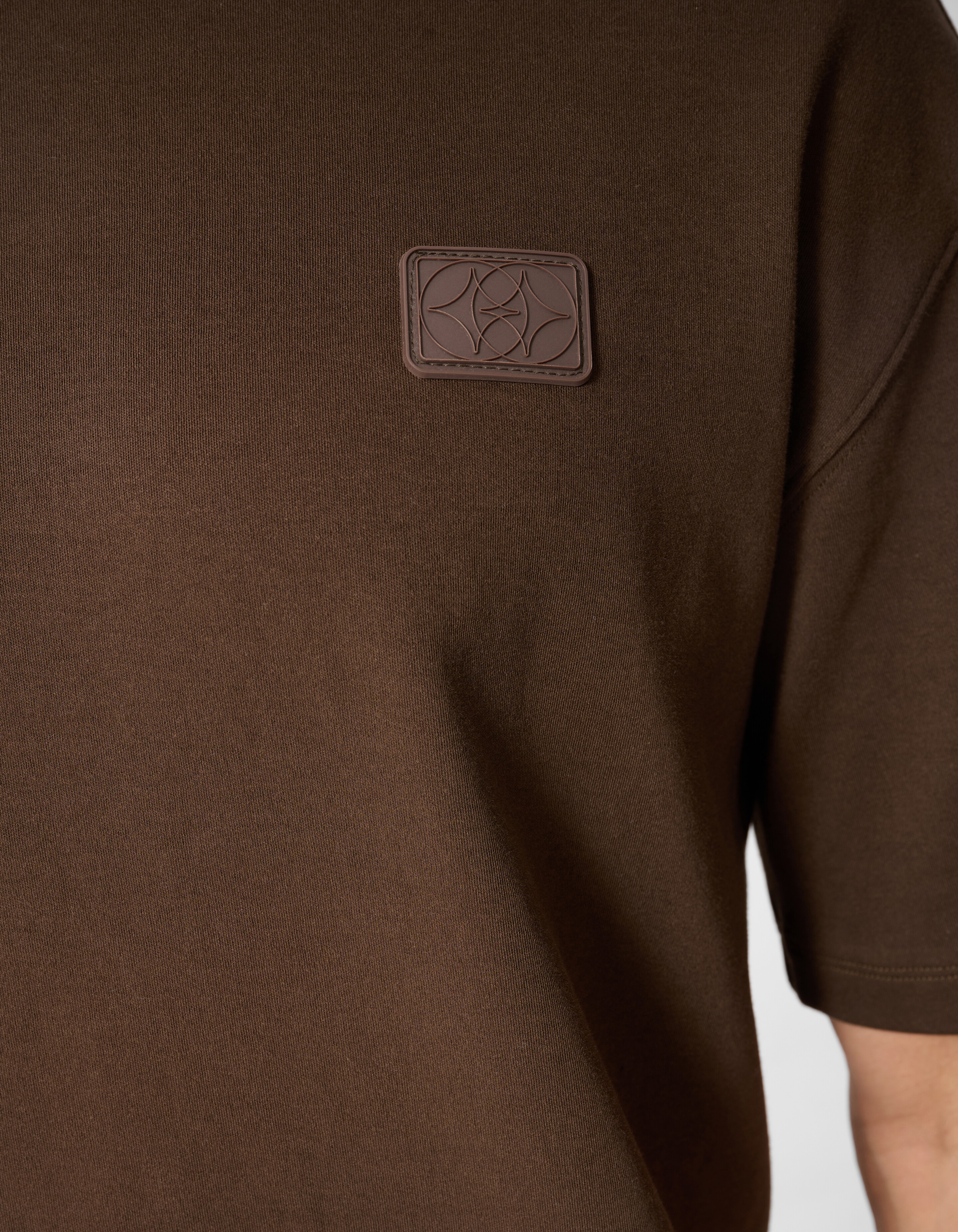 Spark Label T-Shirt Dunkelbraun SHOEBY MEN