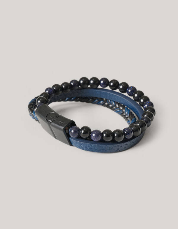 Armbänder Set Blau SHOEBY ACCESSOIRES