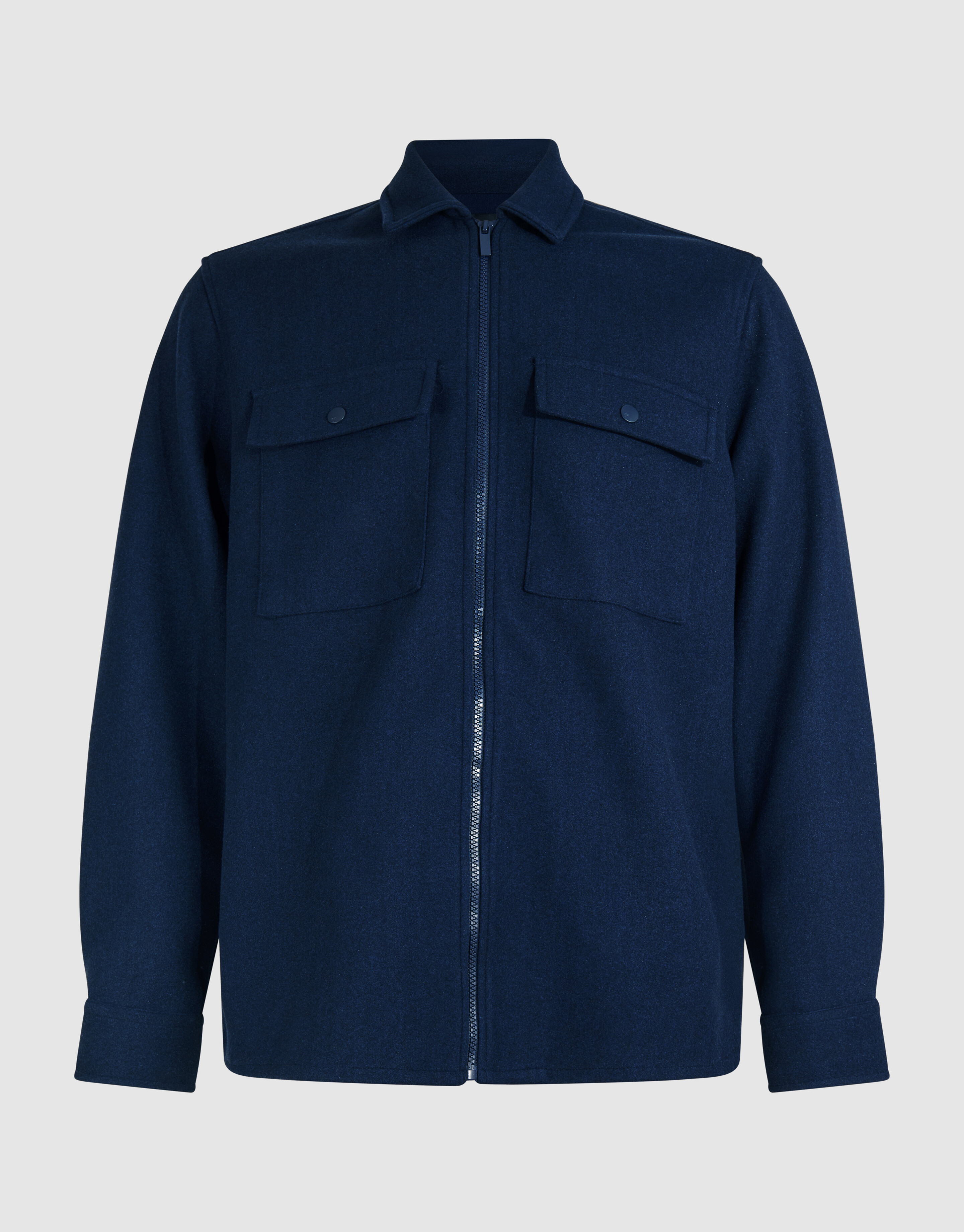 Weiches Zip-Overshirt Dunkelblau SHOEBY MEN