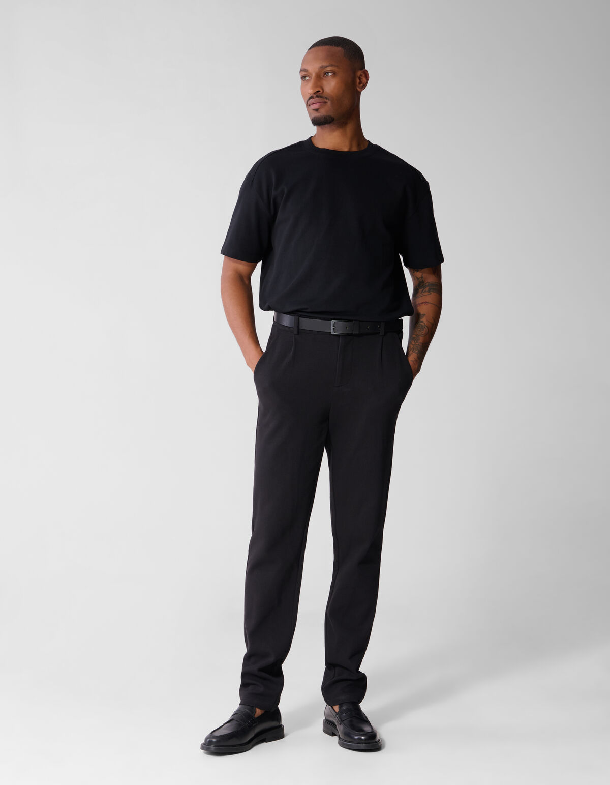 Strukturhose Schwarz SHOEBY MEN