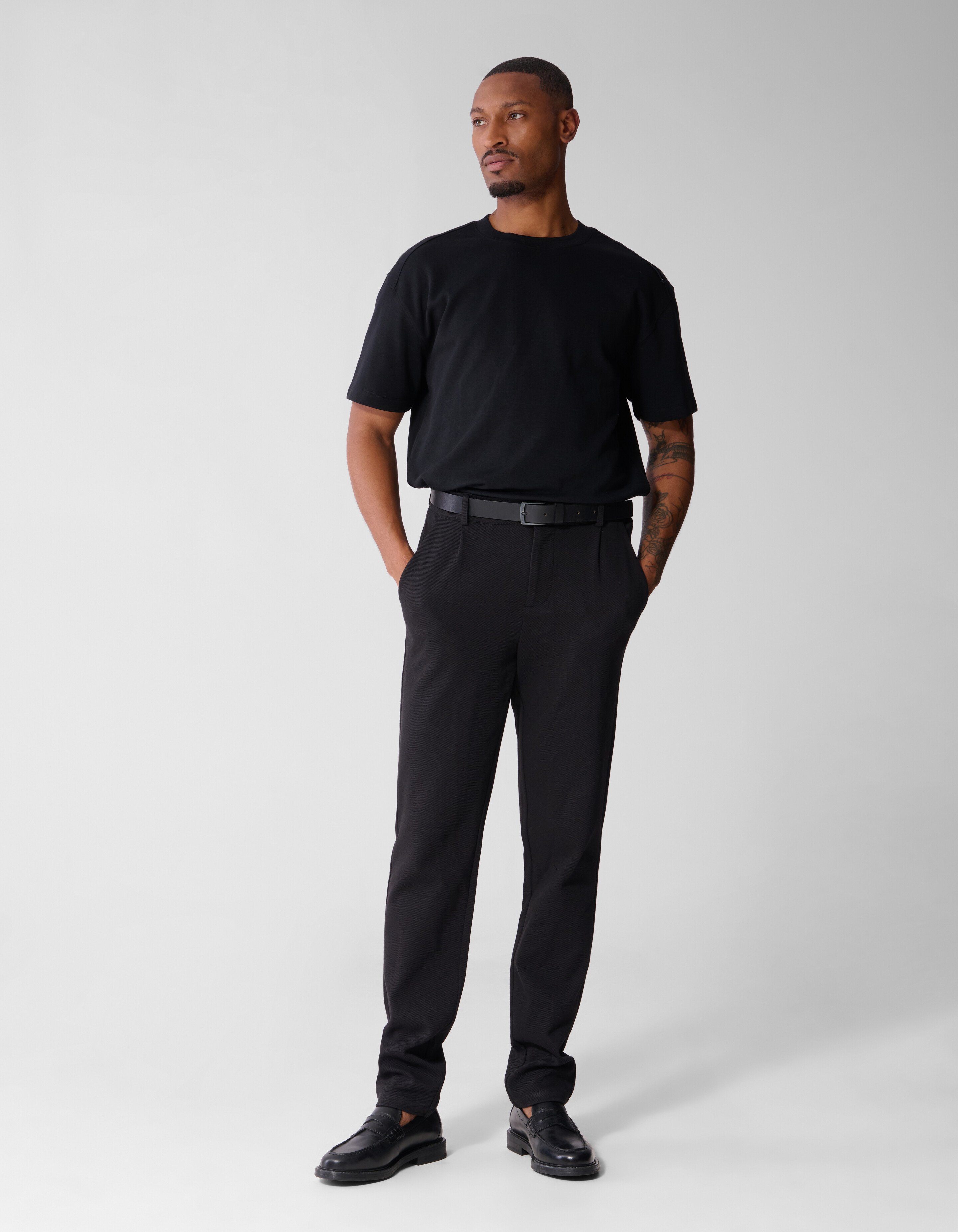 Strukturhose Schwarz SHOEBY MEN