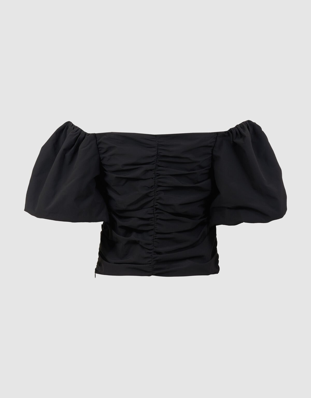 Gerafftes Off-Shoulder-Top Schwarz von Fred SHOEBY WOMEN