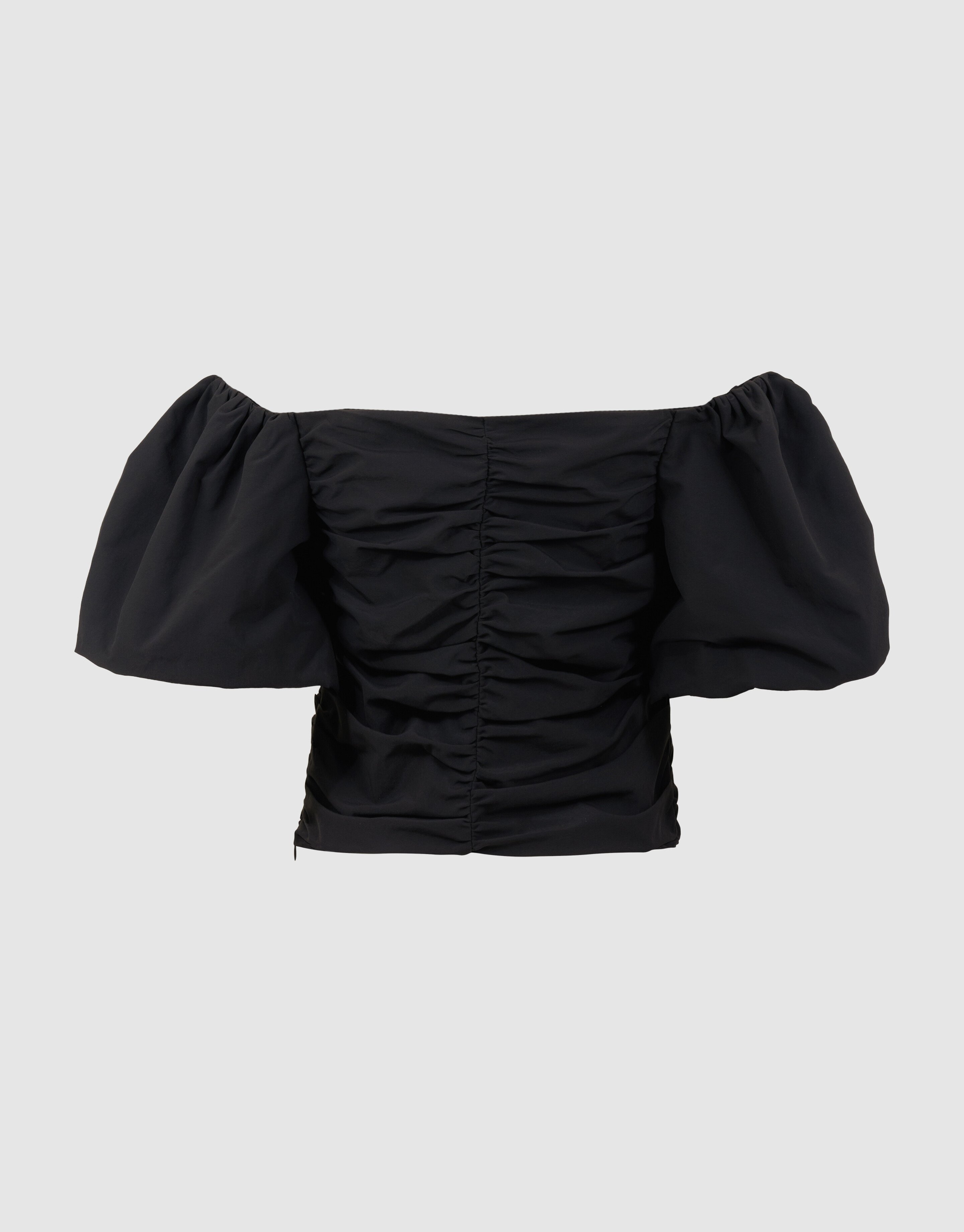 Gerafftes Off-Shoulder-Top Schwarz von Fred SHOEBY WOMEN
