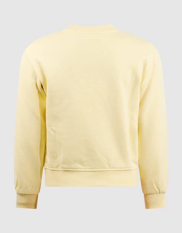 Bloem Artwork Pullover Hellgelb SHOEBY GIRLS