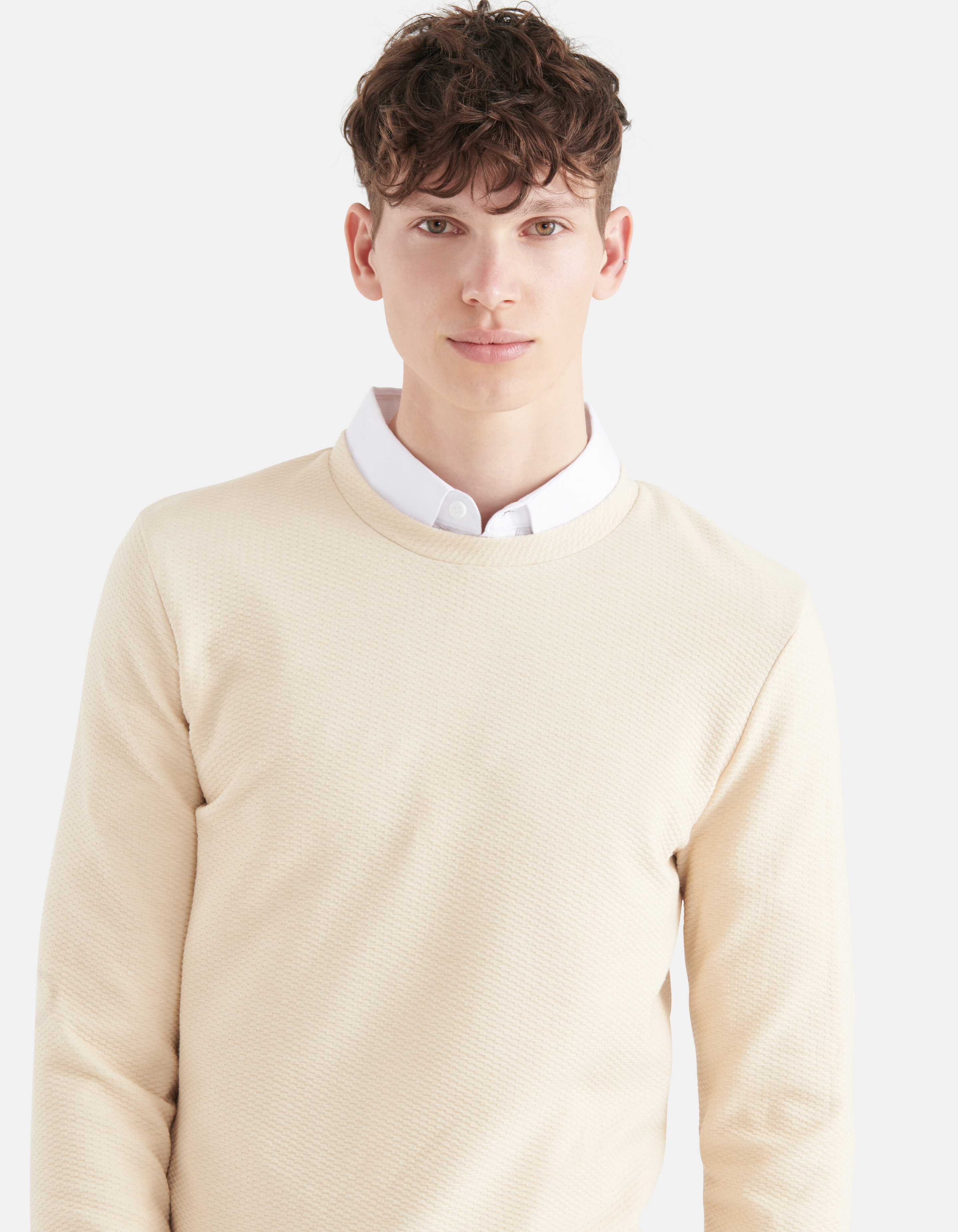 Strukturiertes T-shirt Off White SHOEBY MEN
