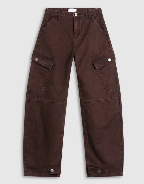Cargo-Hose &bdquo;Balloon Fit&ldquo; Dunkelbraun SHOEBY GIRLS