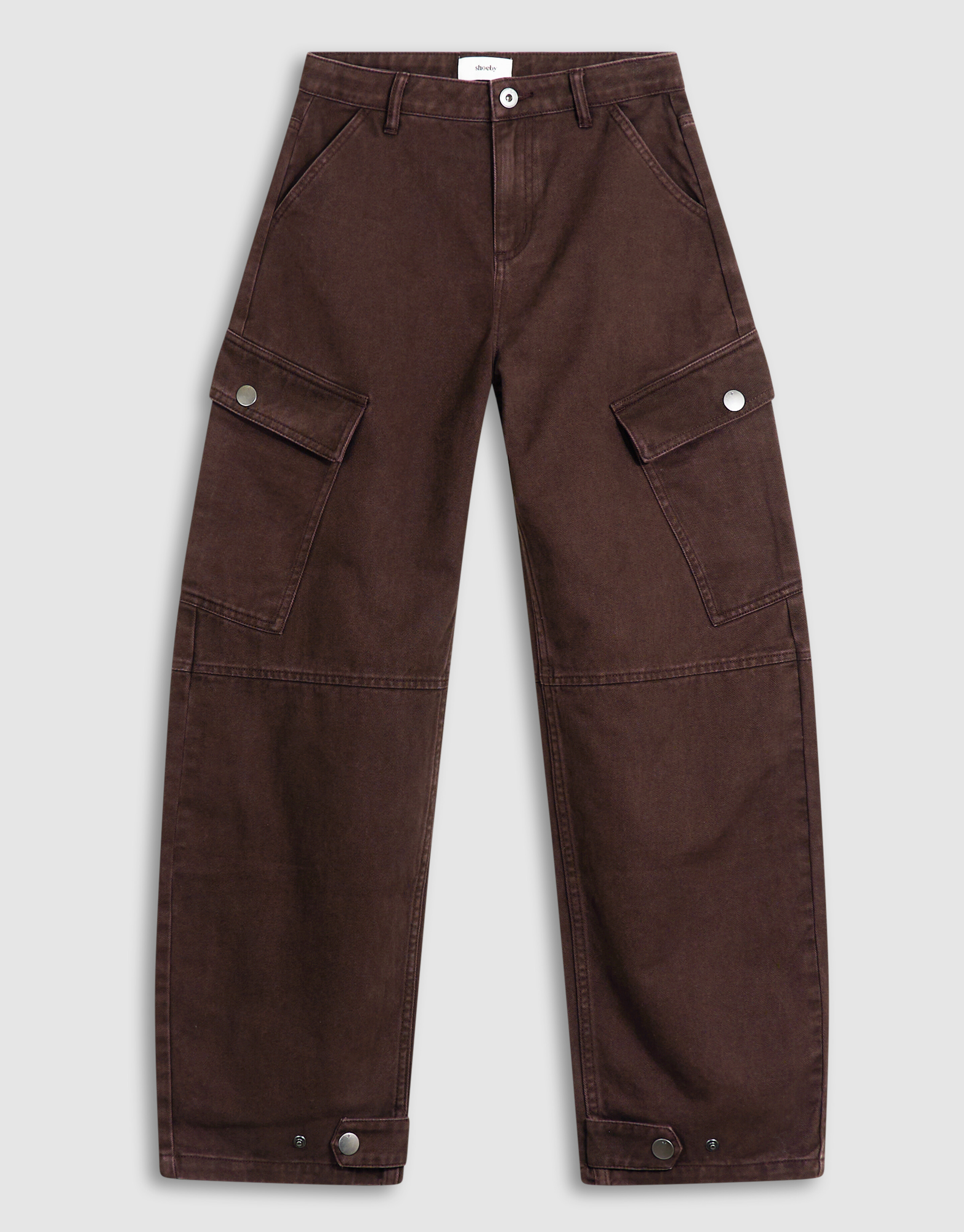 Cargo-Hose &bdquo;Balloon Fit&ldquo; Dunkelbraun SHOEBY GIRLS