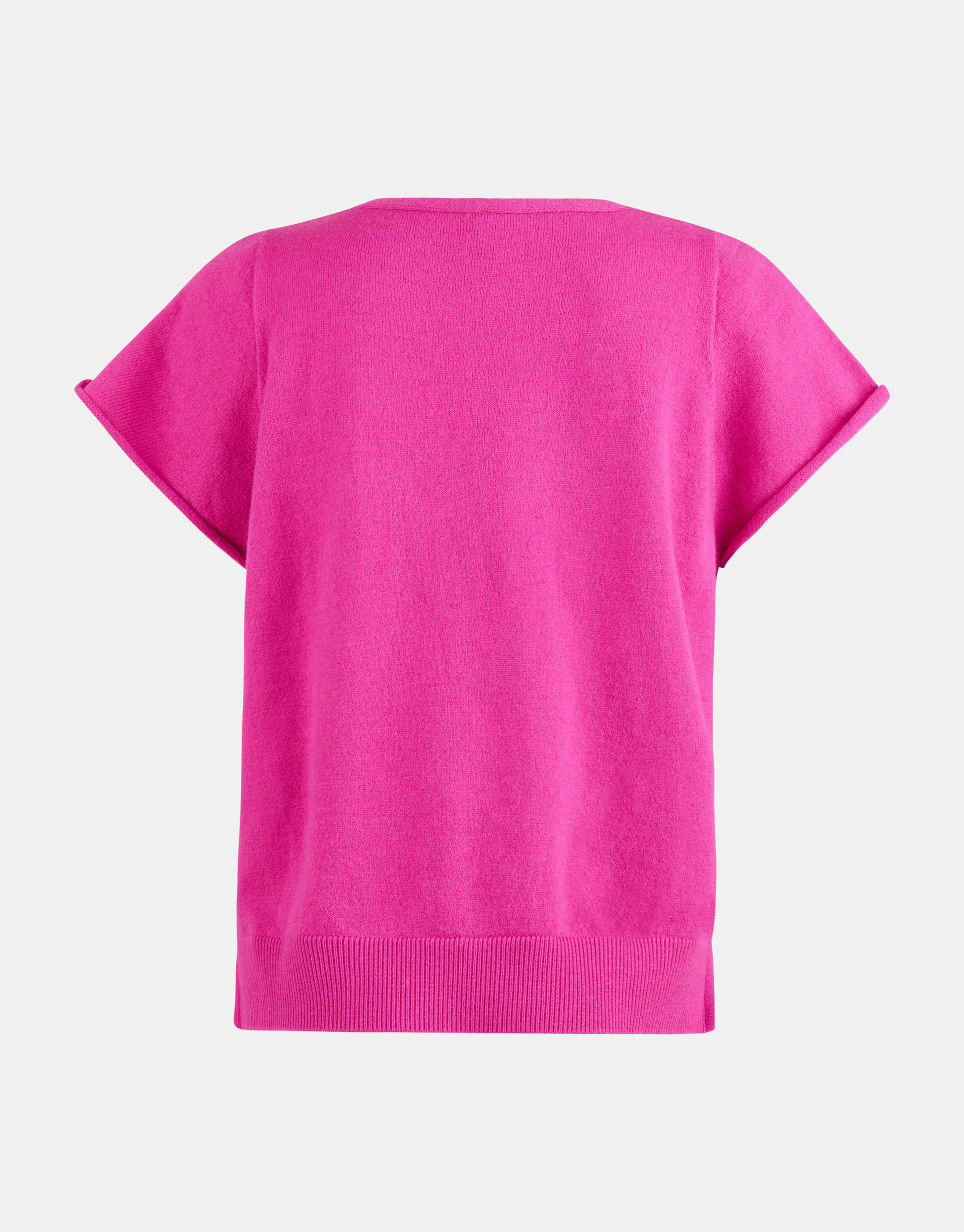 Stricktop mit V-Ausschnitt Rosa EKSEPT
