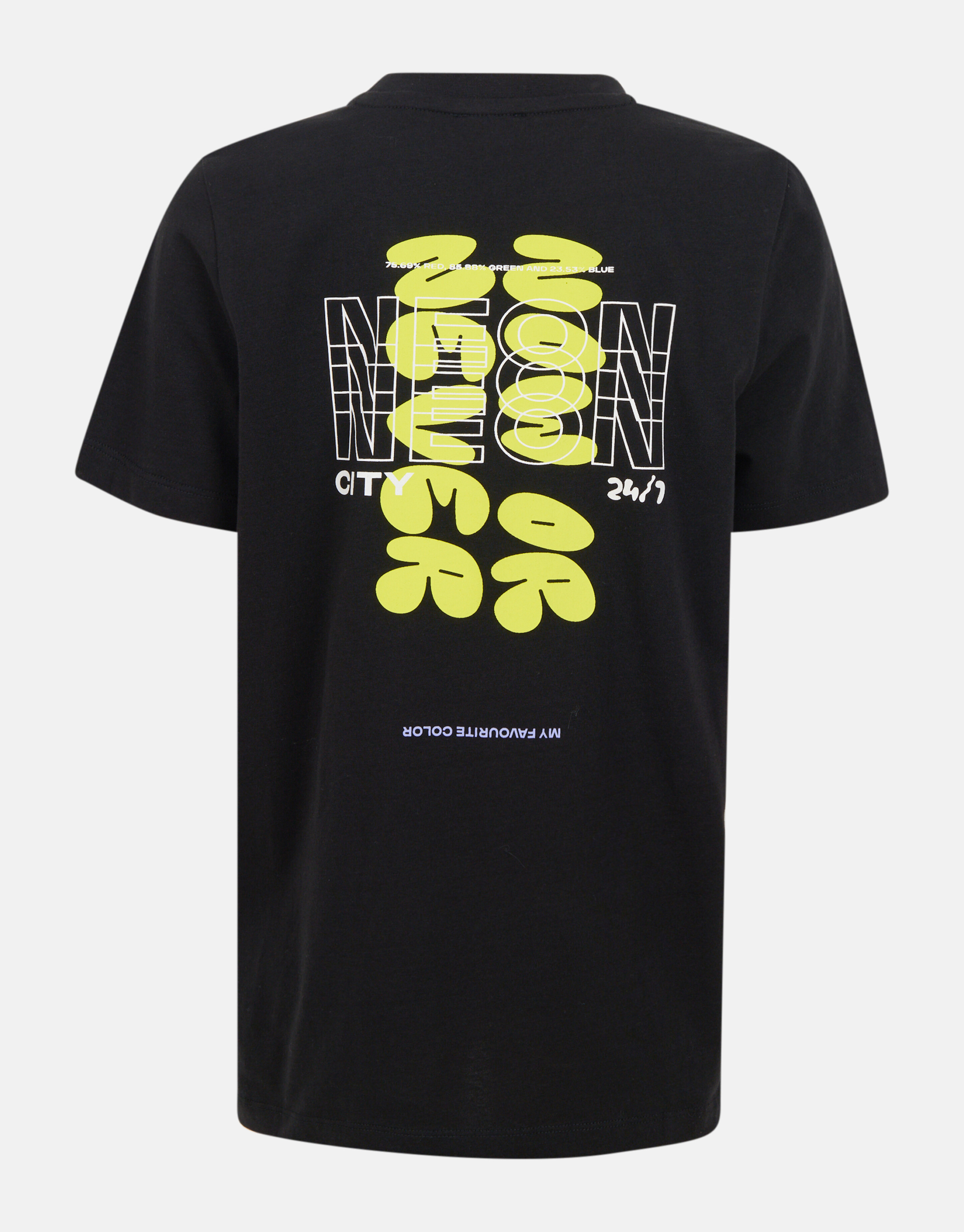 Neon Artwork T-shirt Schwarz SHOEBY BOYS