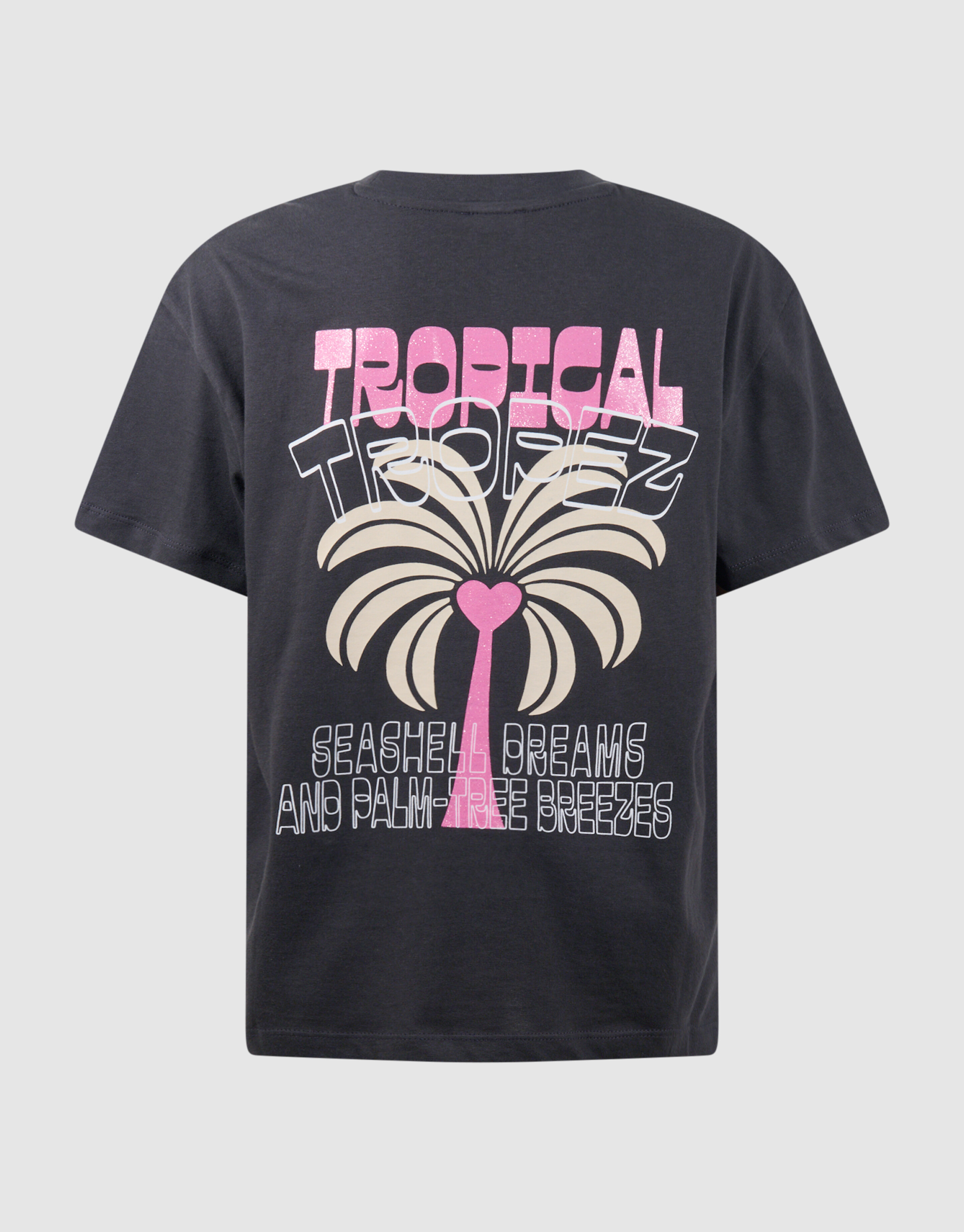 Tropez Artwork T-Shirt Dunkelgrau SHOEBY GIRLS