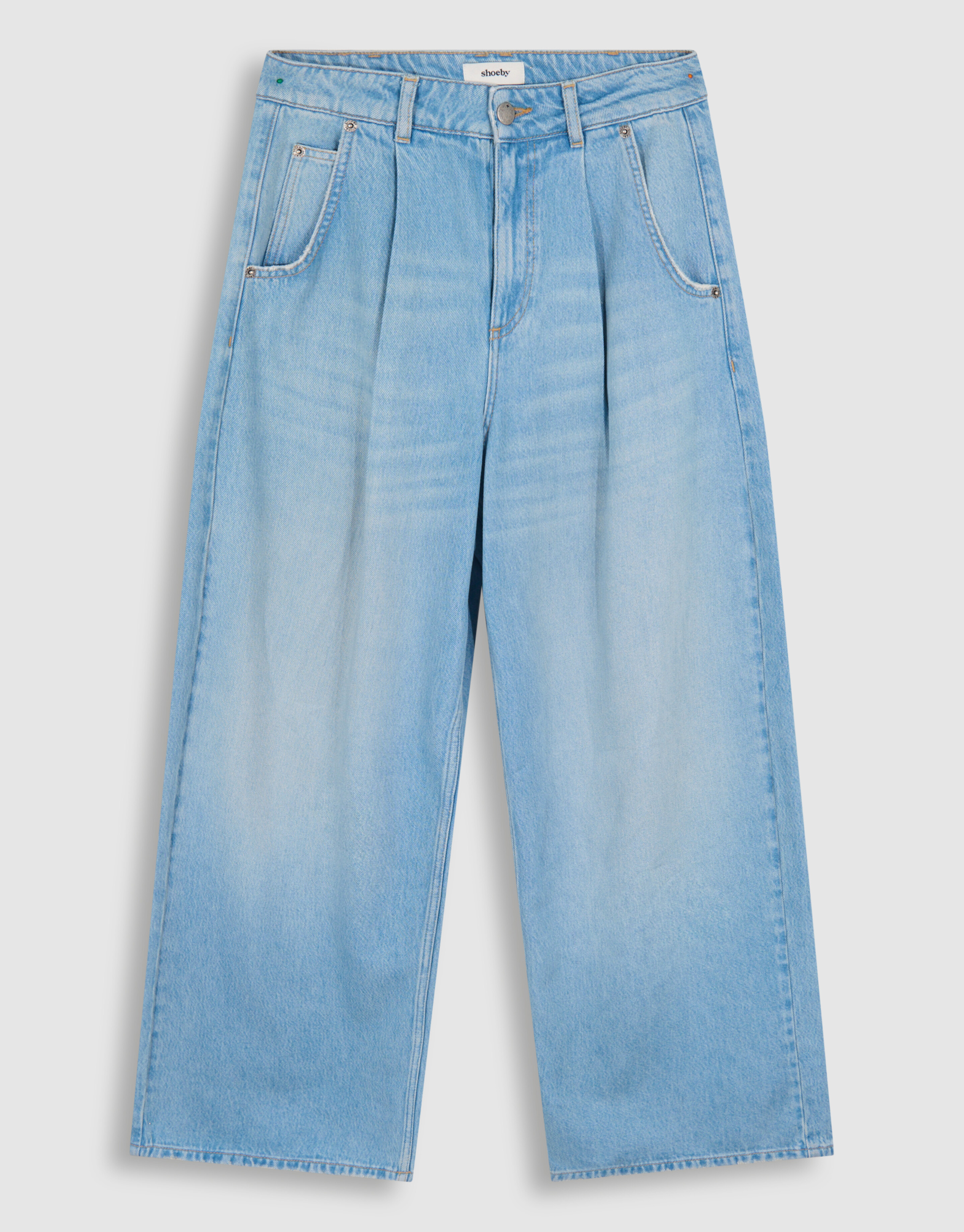 Jeans mit weitem Bein gebleicht SHOEBY WOMEN