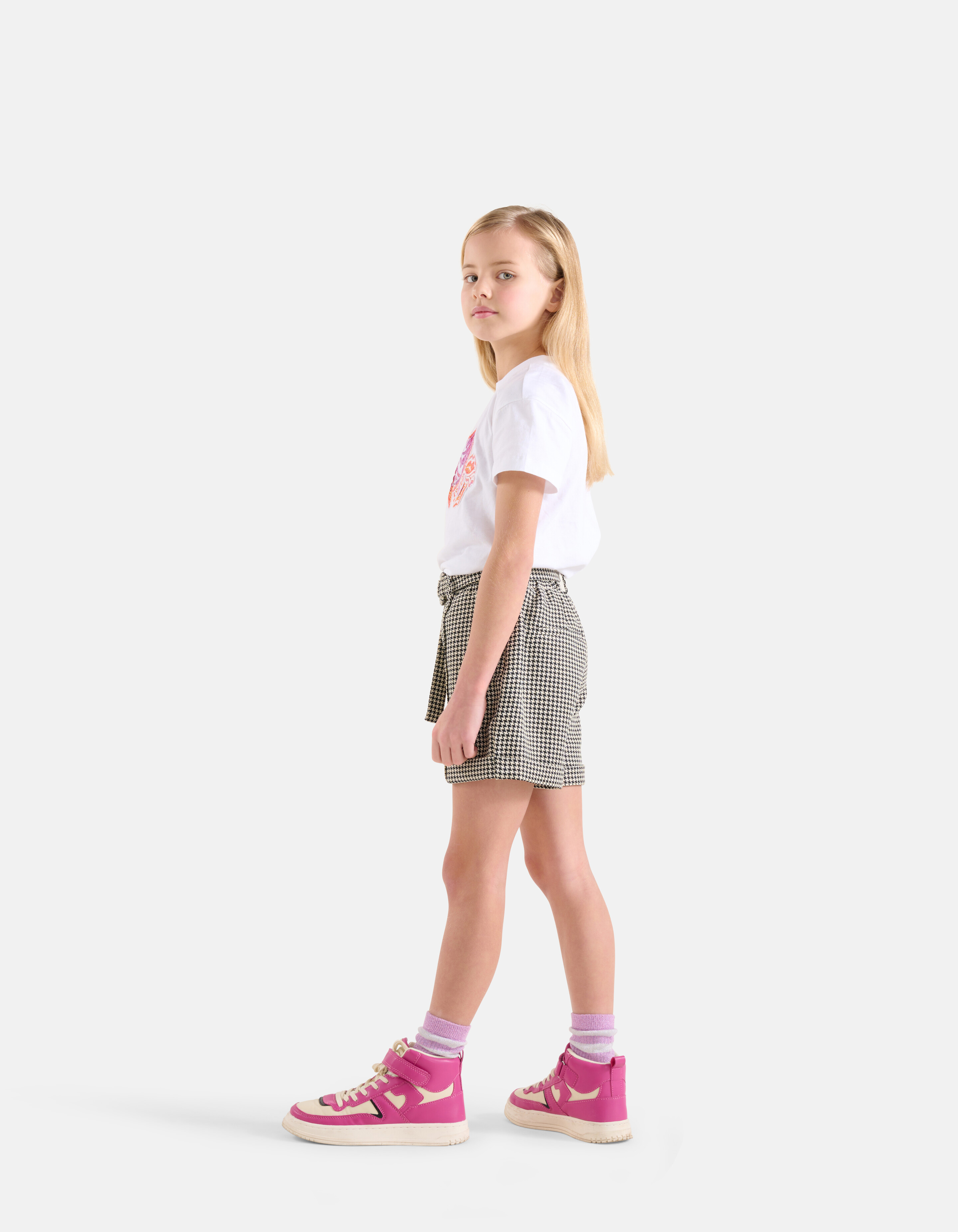 Pied-De-Poule Kurz Schwarz/Weiß SHOEBY GIRLS