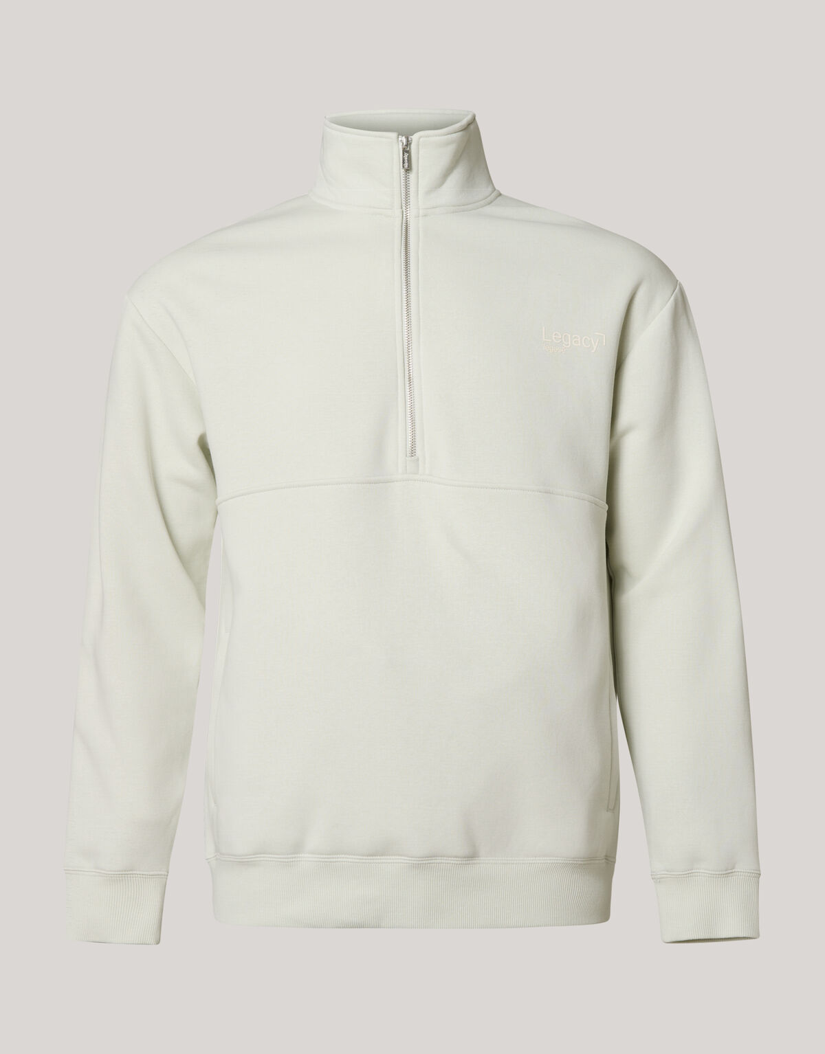 Pullover mit Rei&szlig;verschluss Grau SHOEBY MEN