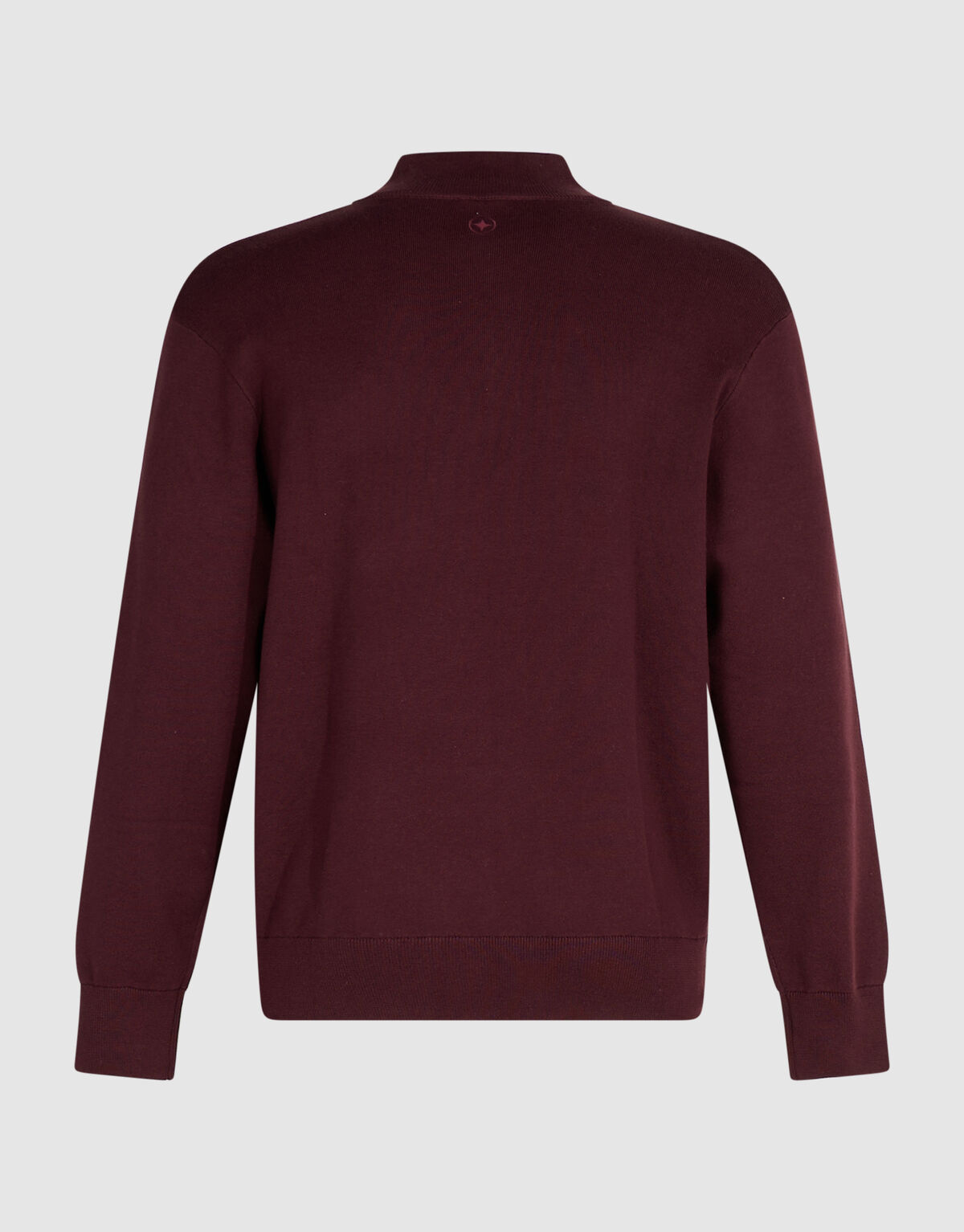 Turtle Half Zip Strickpullover Dunkelrot SHOEBY MEN
