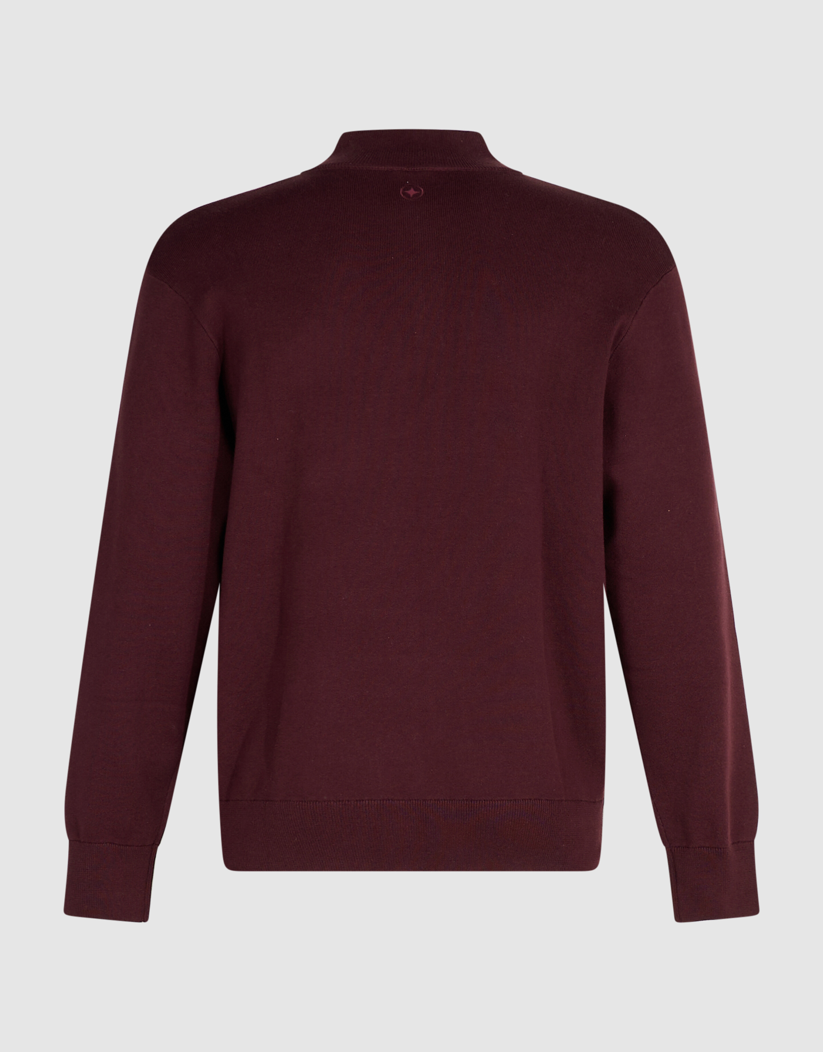 Turtle Half Zip Strickpullover Dunkelrot SHOEBY MEN