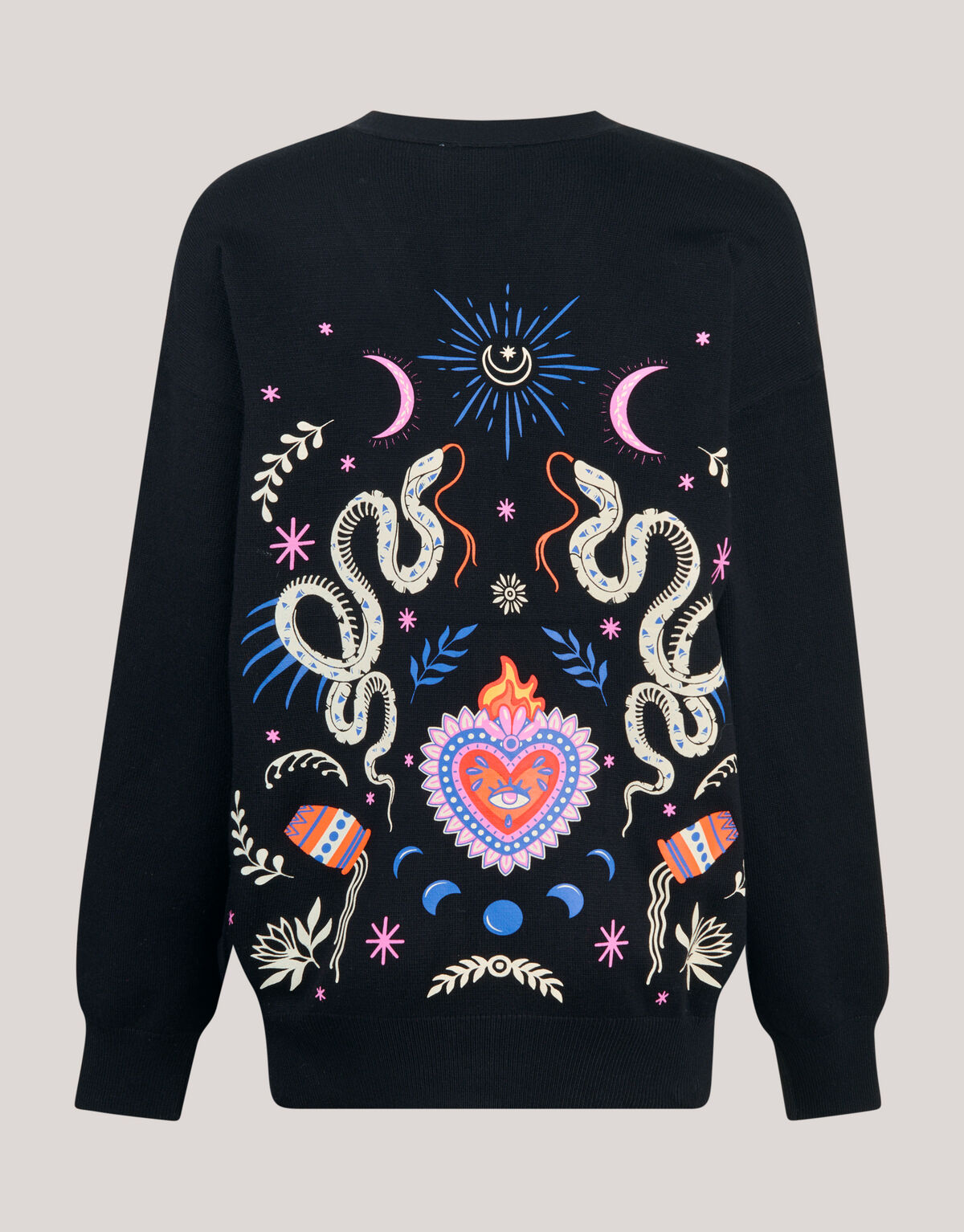 Bedruckter Cardigan Schwarz SHOEBY GIRLS