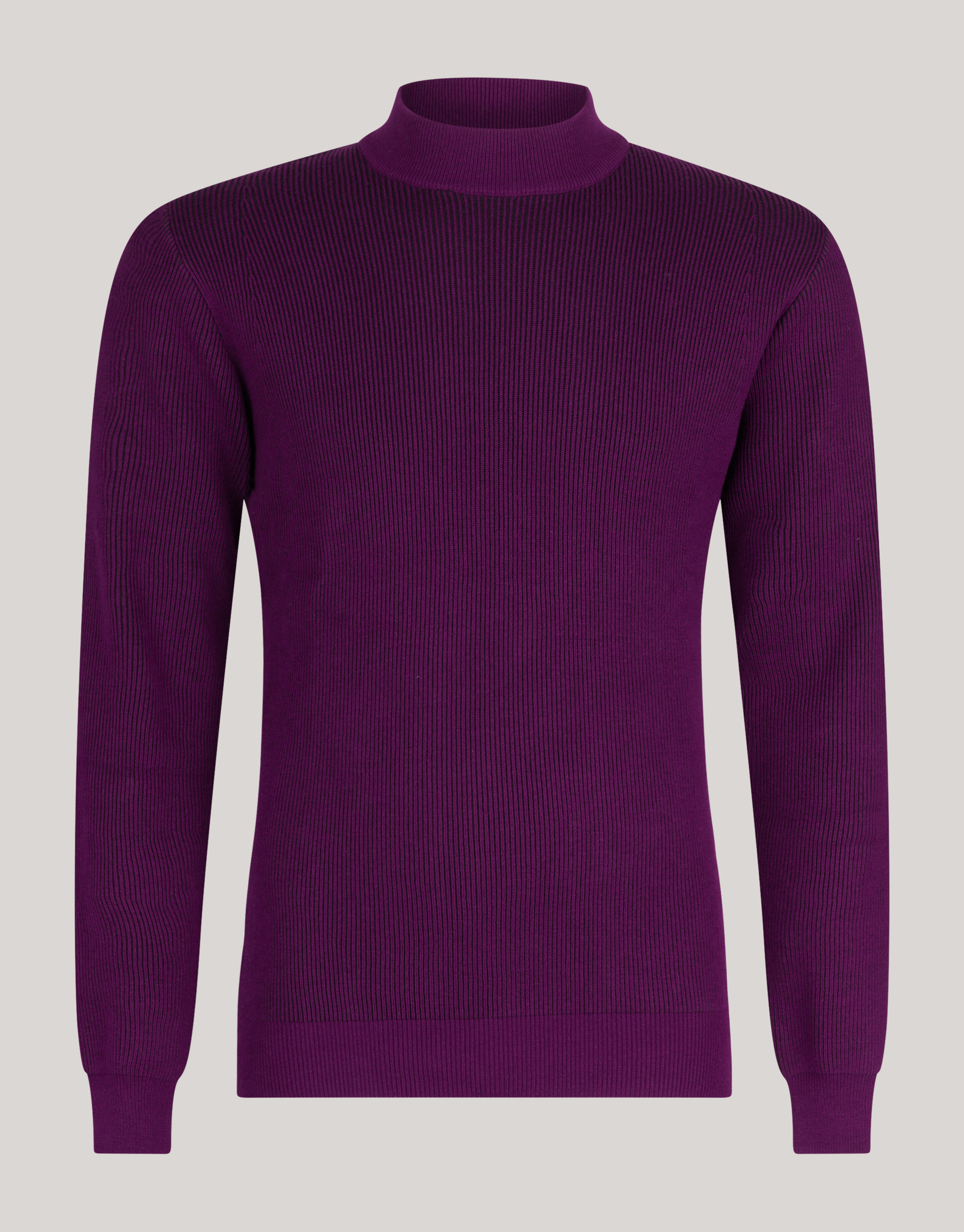 Rippenpullover Dunkelrot SHOEBY MEN
