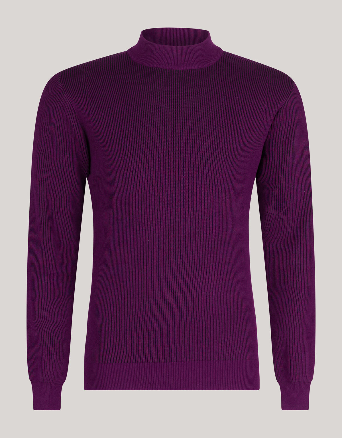Rippenpullover Dunkelrot SHOEBY MEN