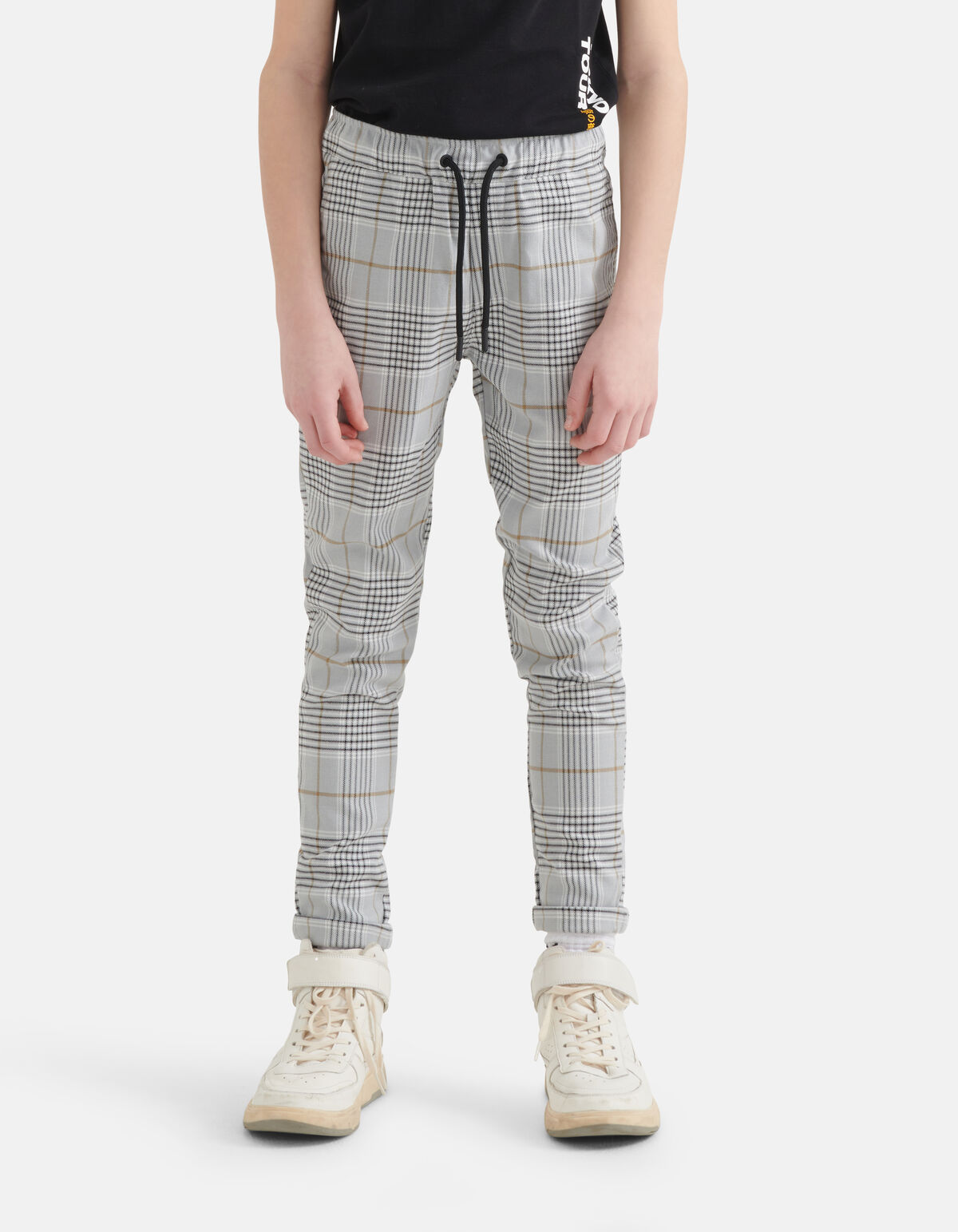 Karo-Hose Grau SHOEBY BOYS