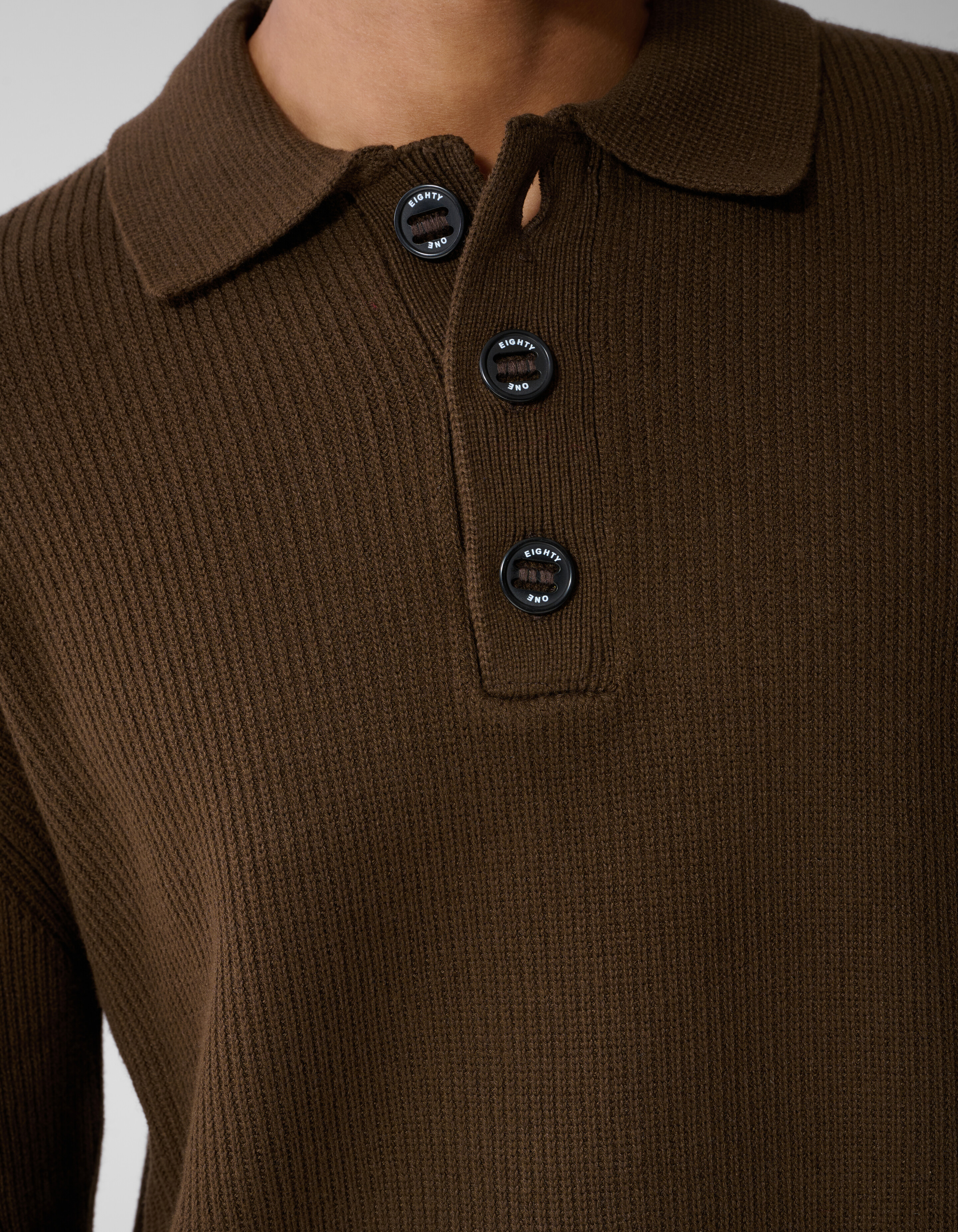 Heavy Strickpolo Braun SHOEBY MEN