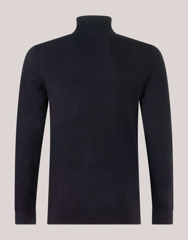 Basic Rollkragenpullover Schwarz SHOEBY MEN