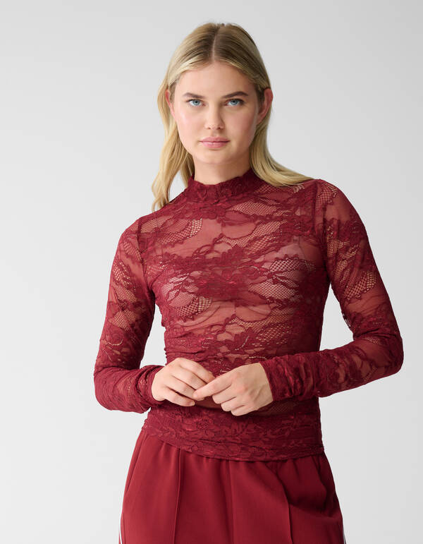 Kanten Top Rot SHOEBY WOMEN