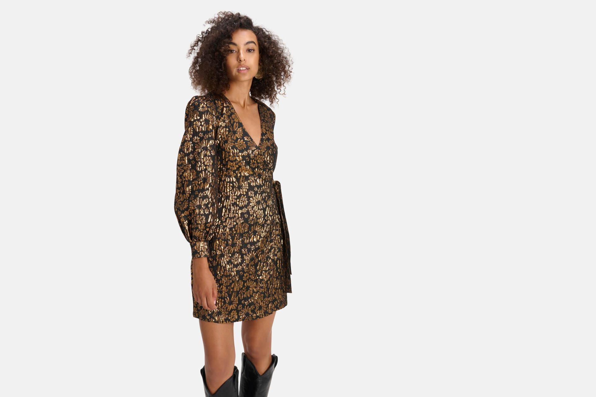 Jacquard-Kleid Schwarz SHOEBY WOMEN
