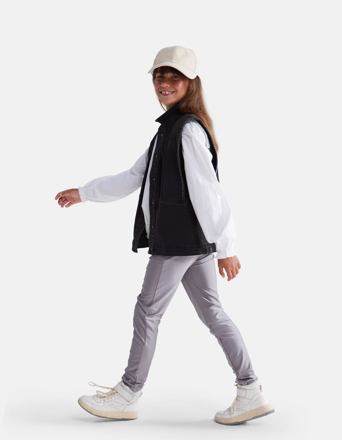 Glänzend Tregging Silber SHOEBY GIRLS