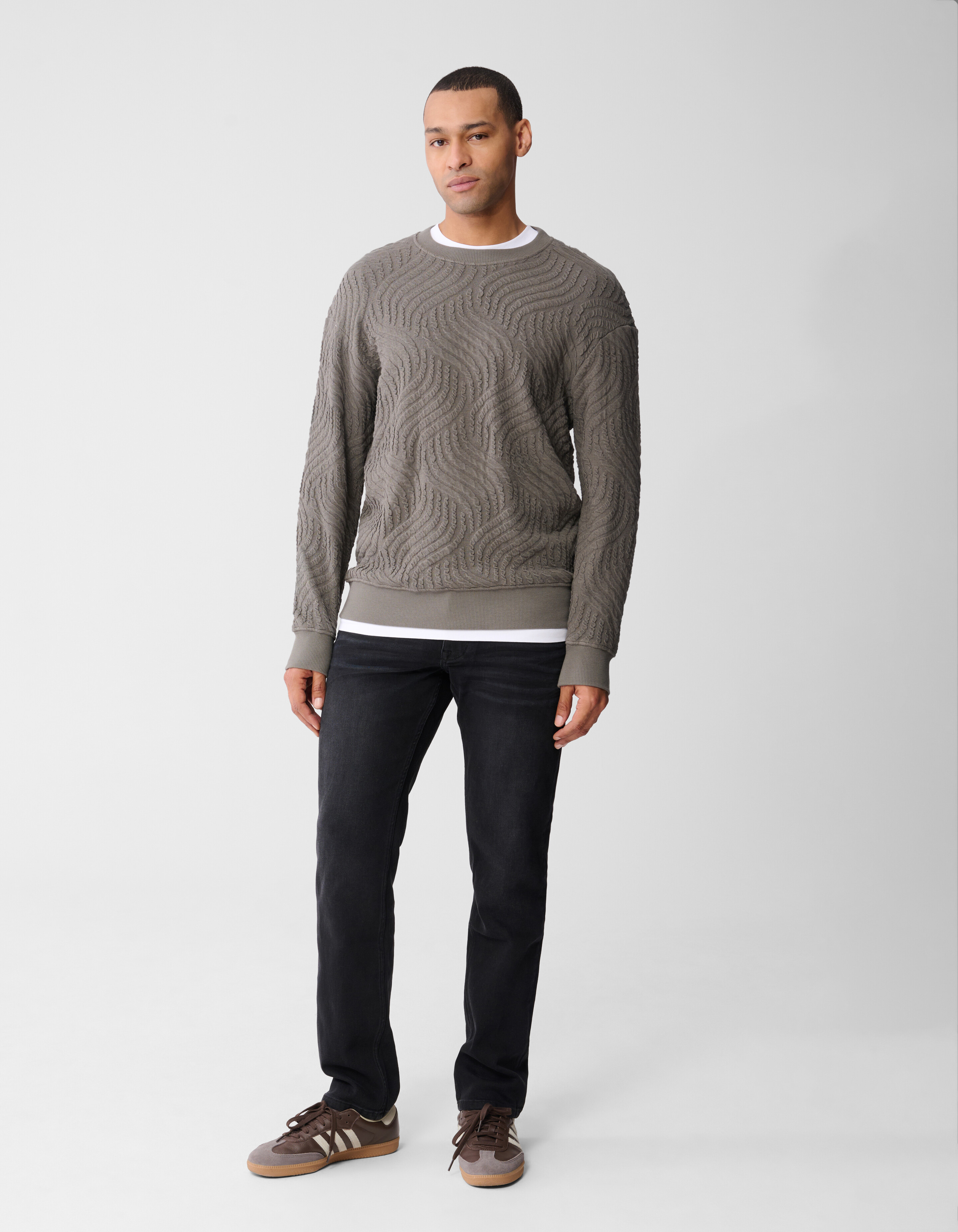 Straight Fit Jeans Dunkelgrau SHOEBY MEN