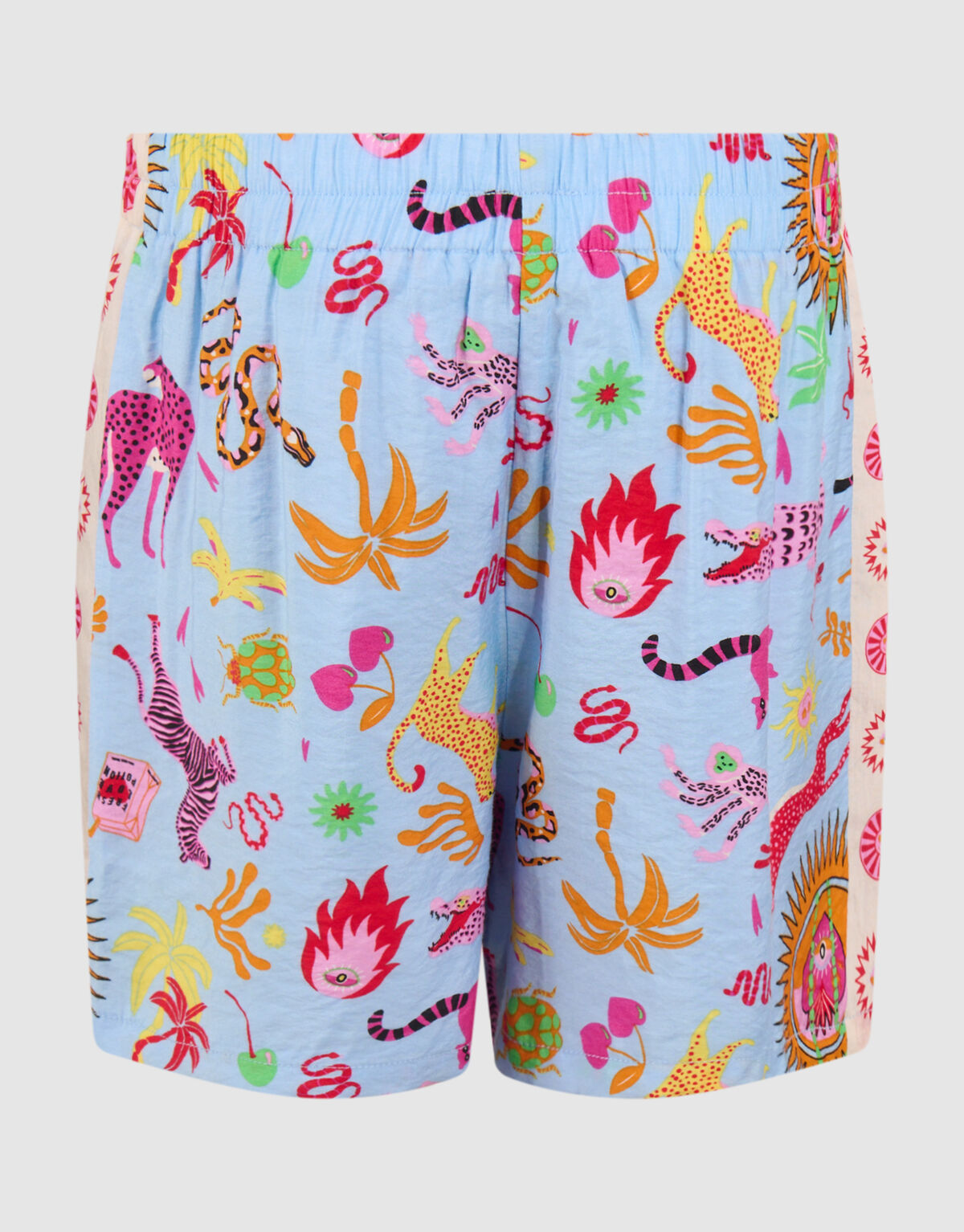Dschungel Kunstwerk Kurz Hellblau von Lizzy SHOEBY GIRLS