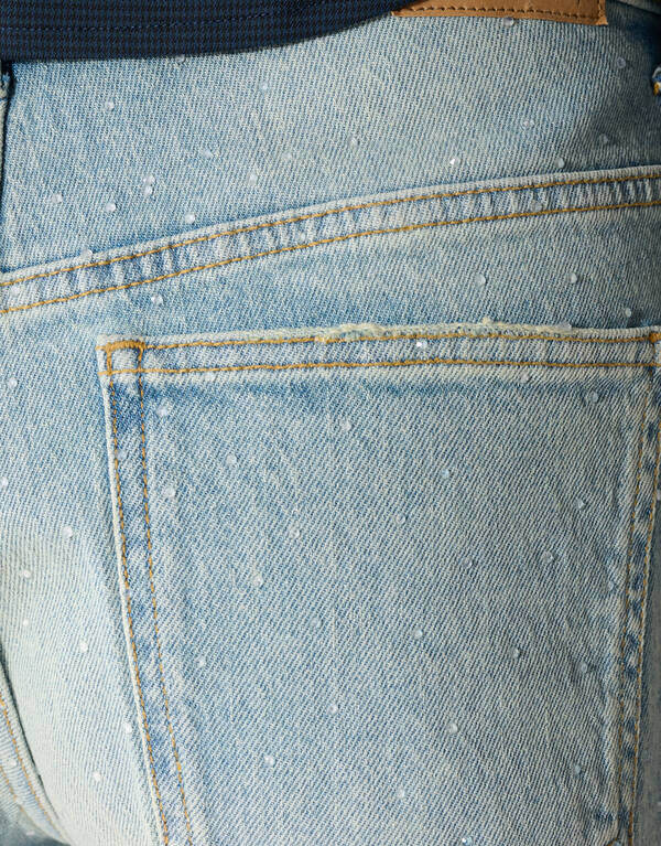 Strass Denim Shorts Hellblau SHOEBY WOMEN