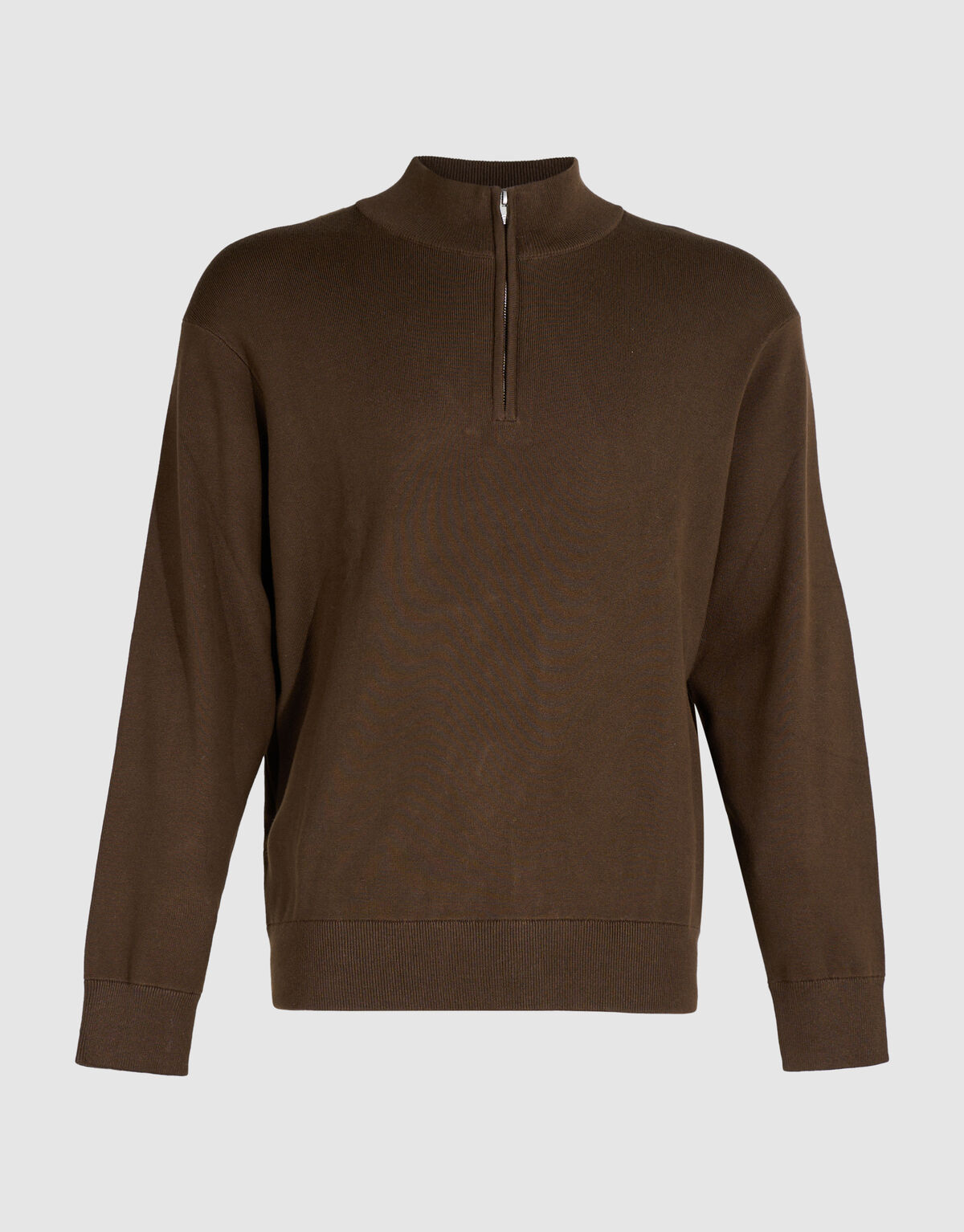 Turtle Half Zip Strickpullover Braun SHOEBY MEN