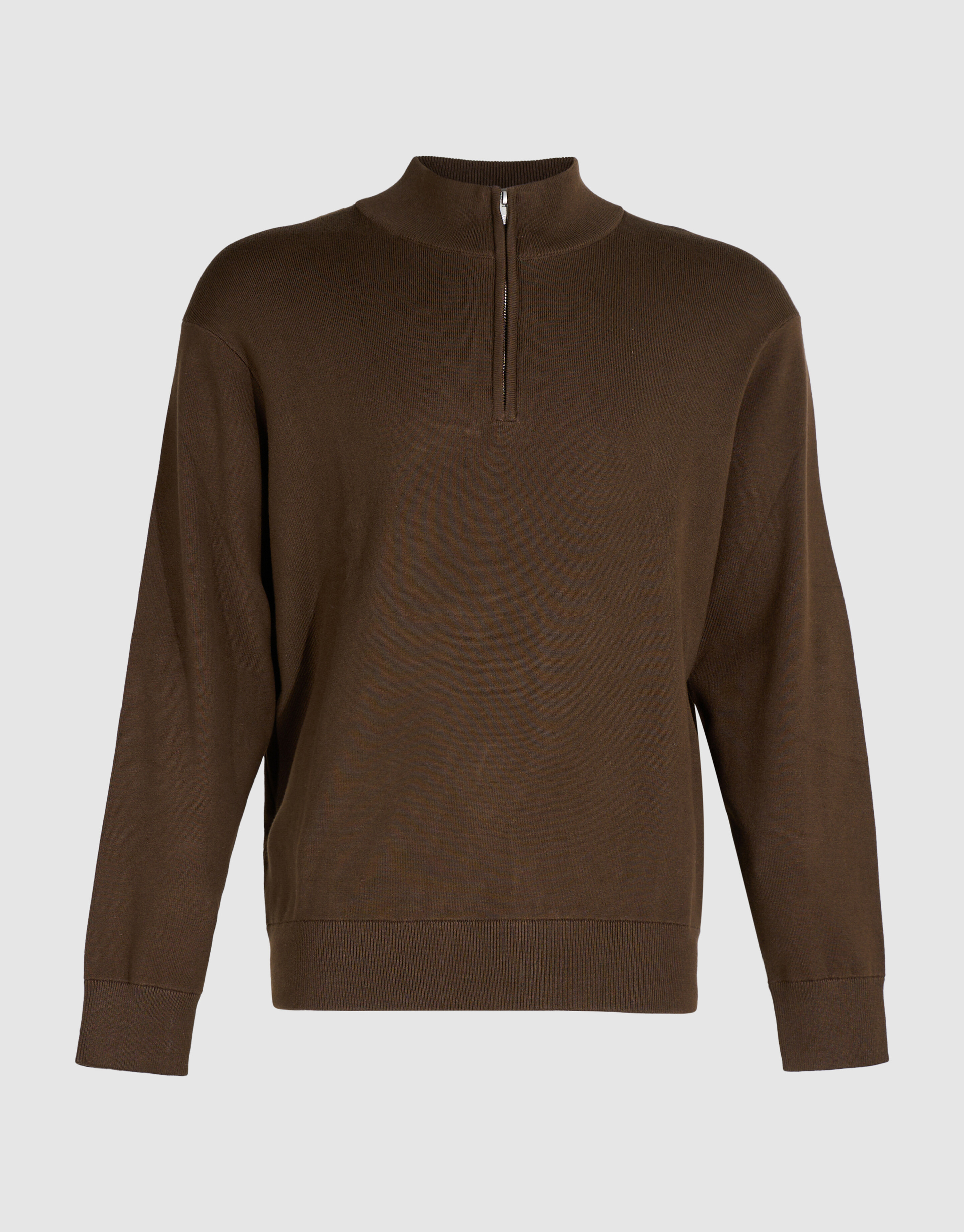 Turtle Half Zip Strickpullover Braun SHOEBY MEN