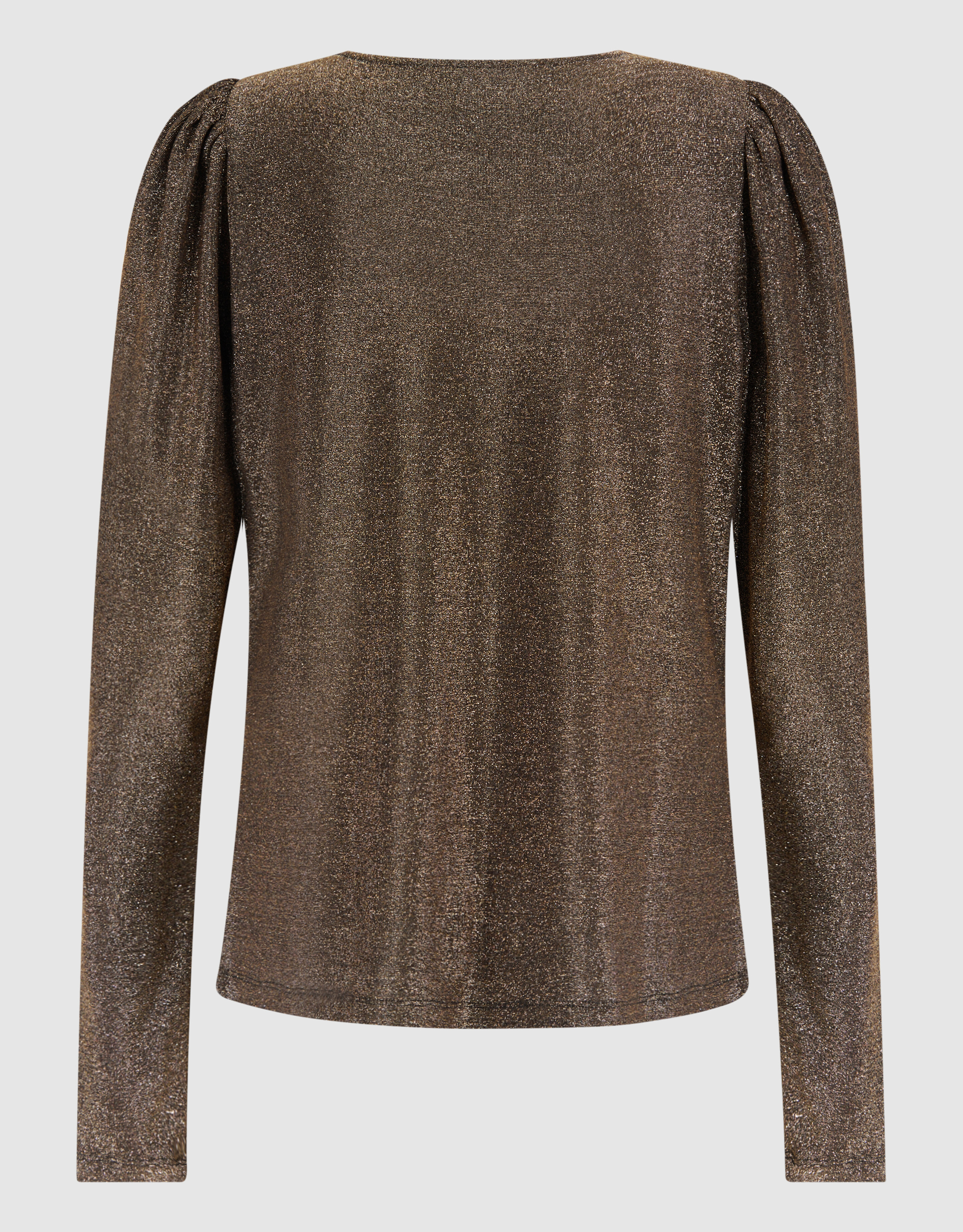 Glitzer Drapierungsbluse Gold SHOEBY WOMEN