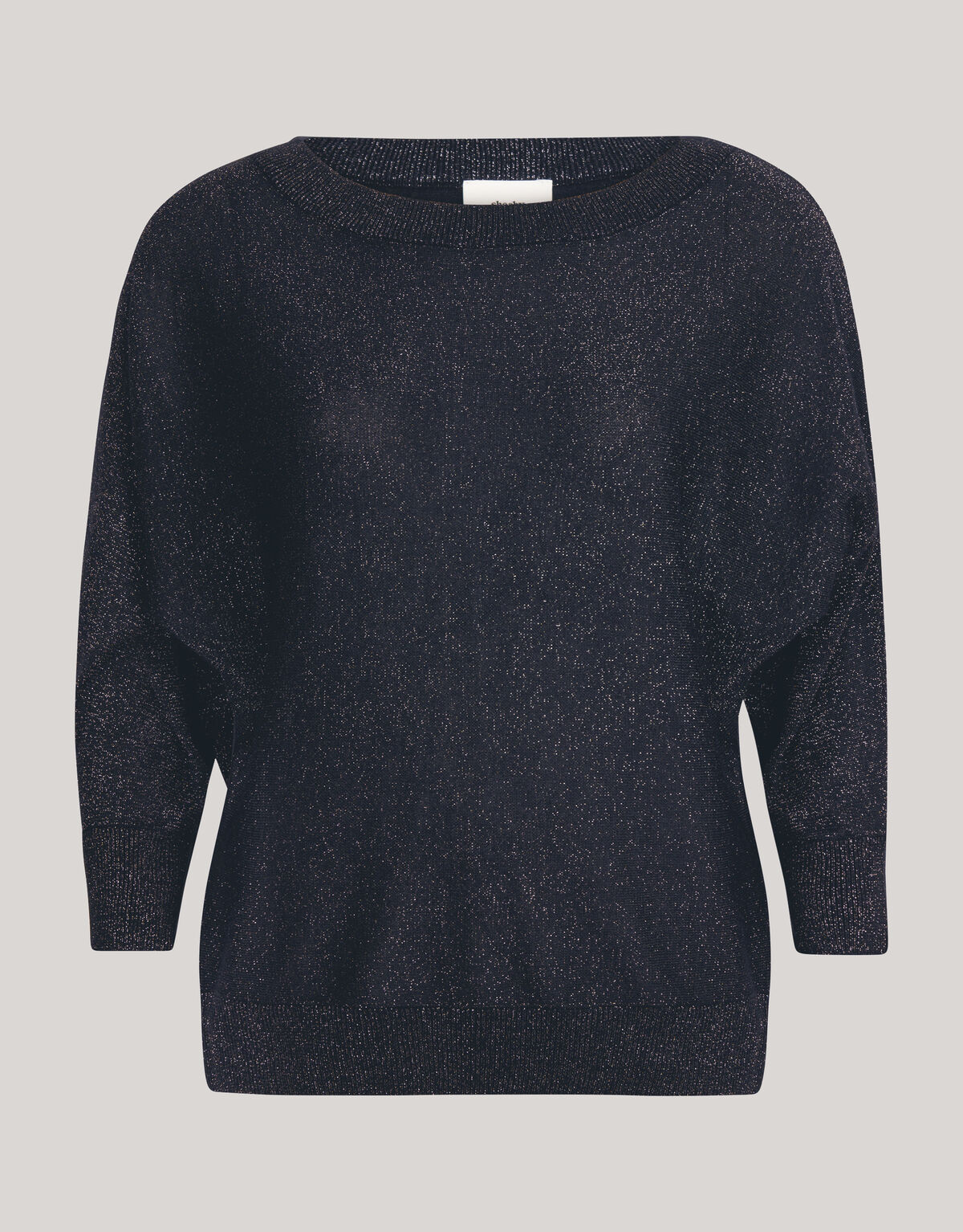 Glitzer Fledermausärmel Pullover Schwarz SHOEBY WOMEN