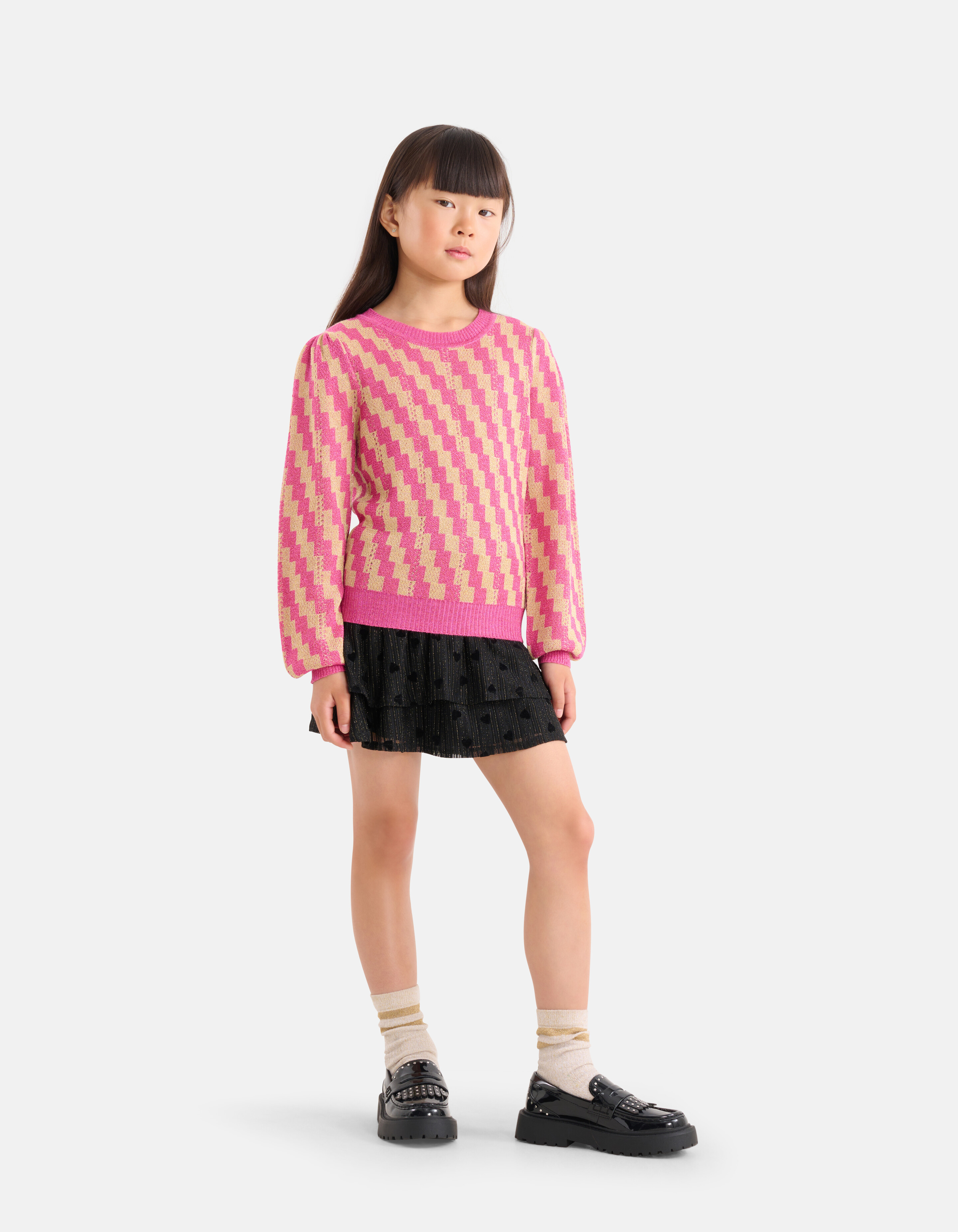 Jacquard-Pullover Gold SHOEBY GIRLS