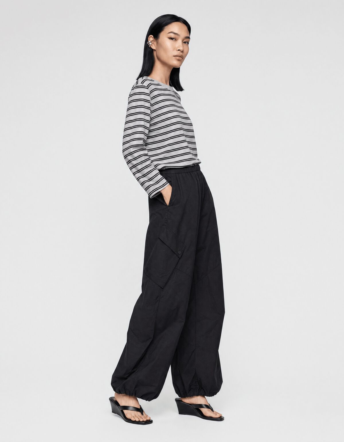 Cargo Balloon Fit Broek Zwart SHOEBY WOMEN