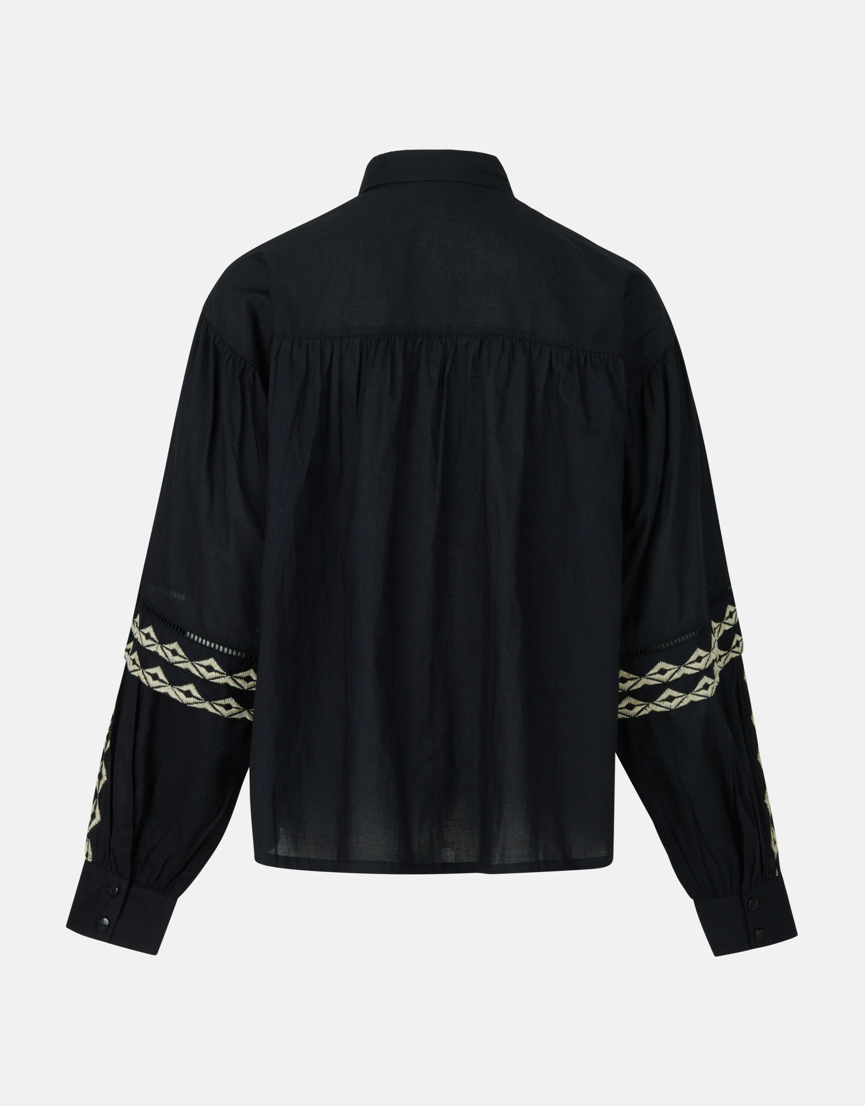 Bluse mit Stickerei Schwarz SHOEBY WOMEN