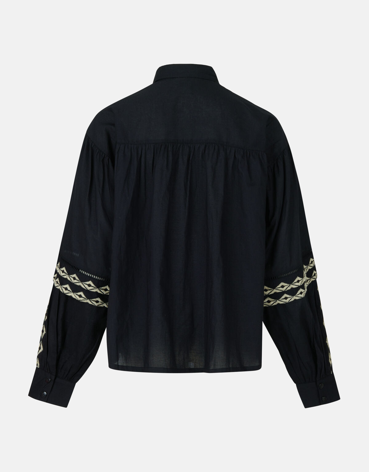 Bluse mit Stickerei Schwarz SHOEBY WOMEN