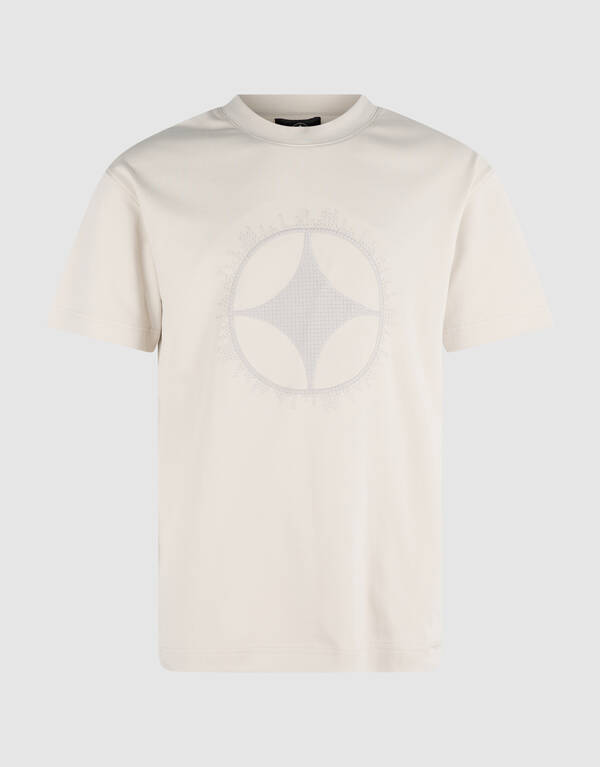 T-Shirt mit Kreuzstich-Motiv Sand SHOEBY MEN